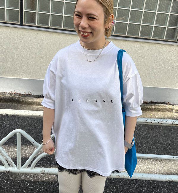  「【＠yns628企画】ロゴ刺繍&times;プリント チュニックTシャツ」|プルオーバー|