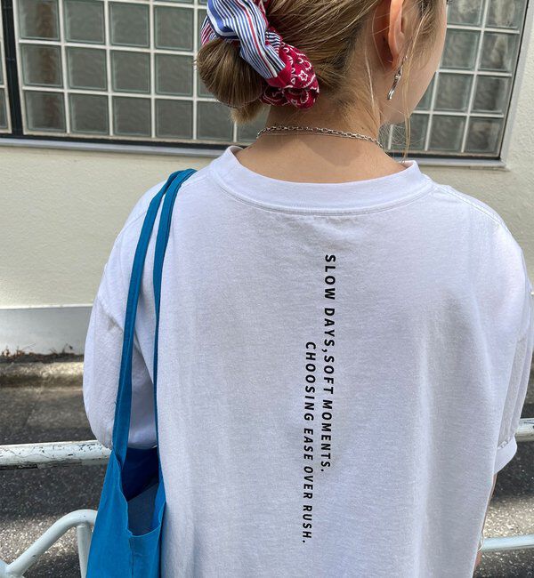  「【＠yns628企画】ロゴ刺繍&times;プリント チュニックTシャツ」|プルオーバー|
