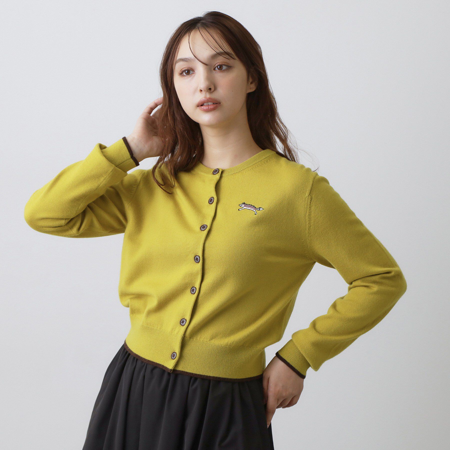 DRESSTERIOR「ゼニアバルファキャッシュウールクルーネックカーディガン」|カーディガン|
