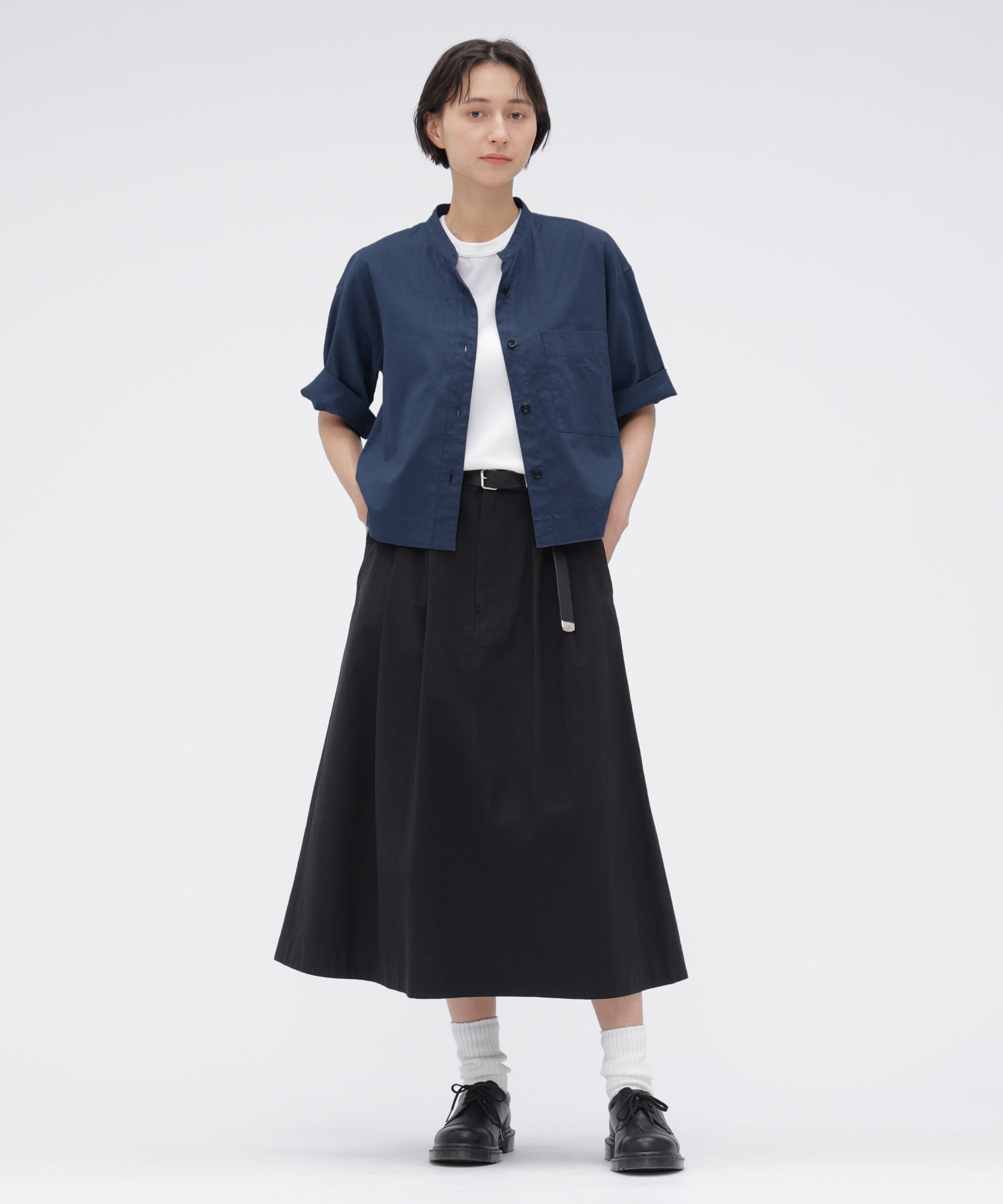 MHL.「SURFACE DYED COTTON LINEN SHIRT」|シャツ・ブラウス|