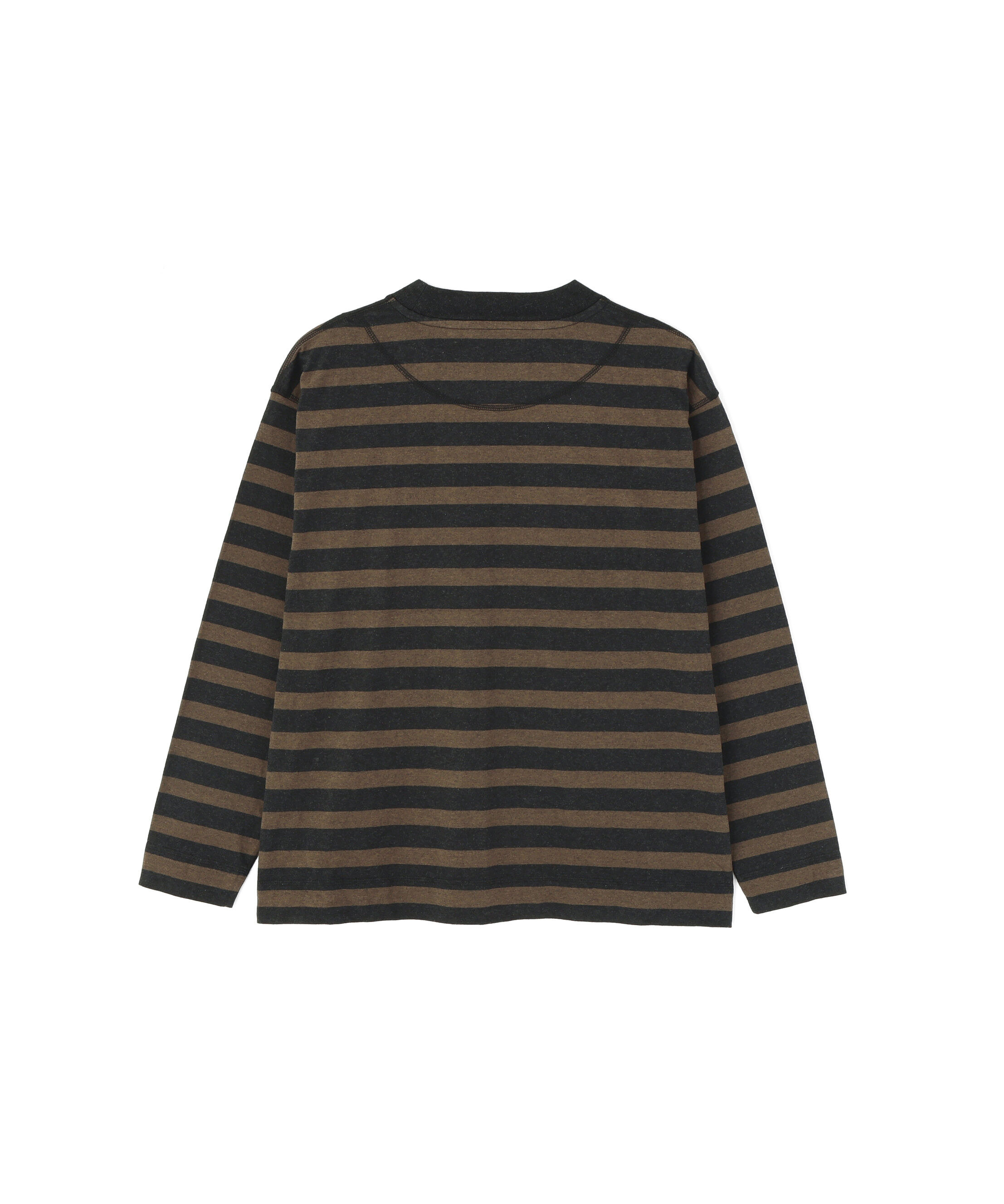 MHL.「LIGHT COTTON MELANGE STRIPE TOP」|Tシャツ・カットソー|