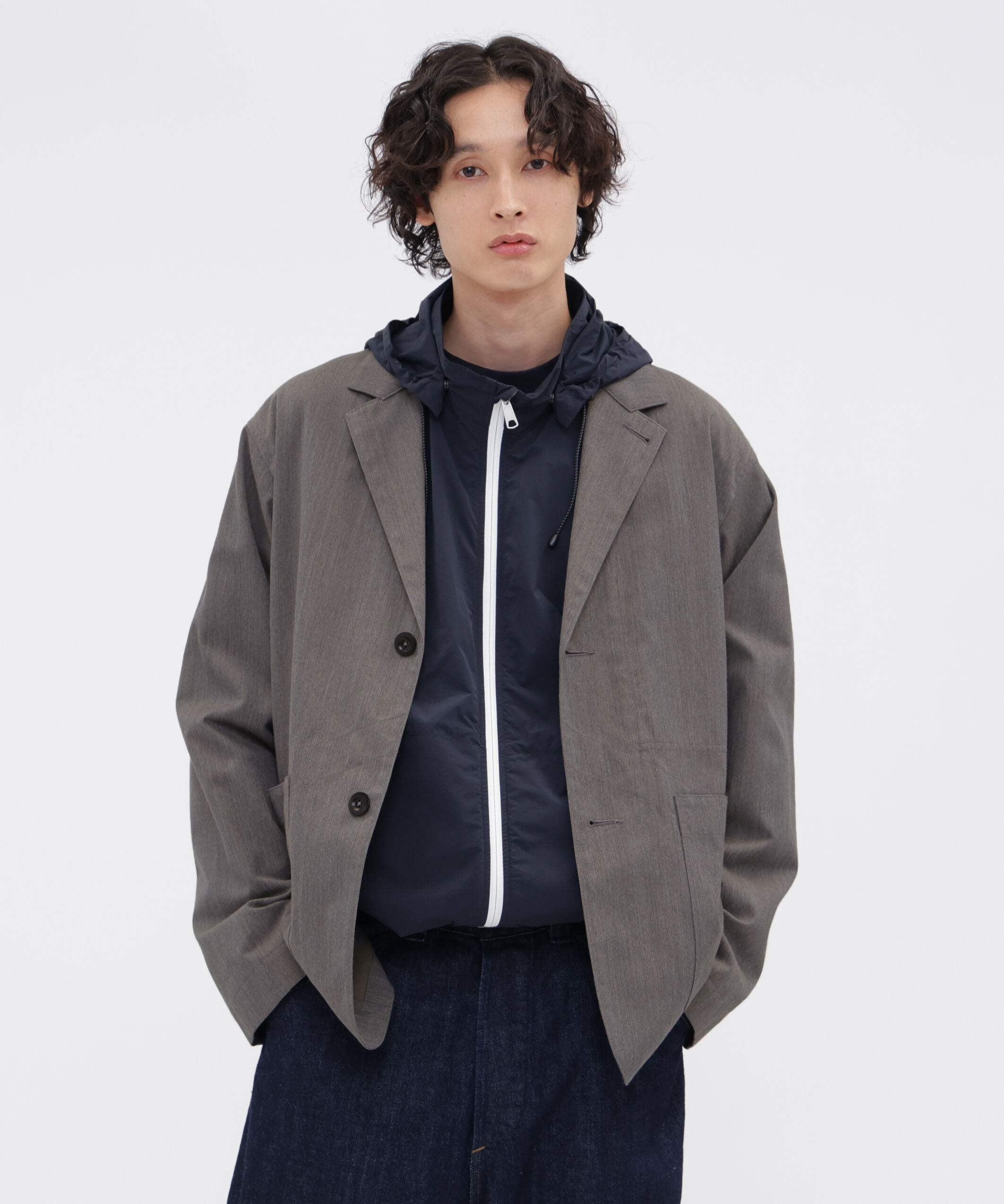 MHL.「WOOL COTTON TWILL JACKET」|その他|GREY