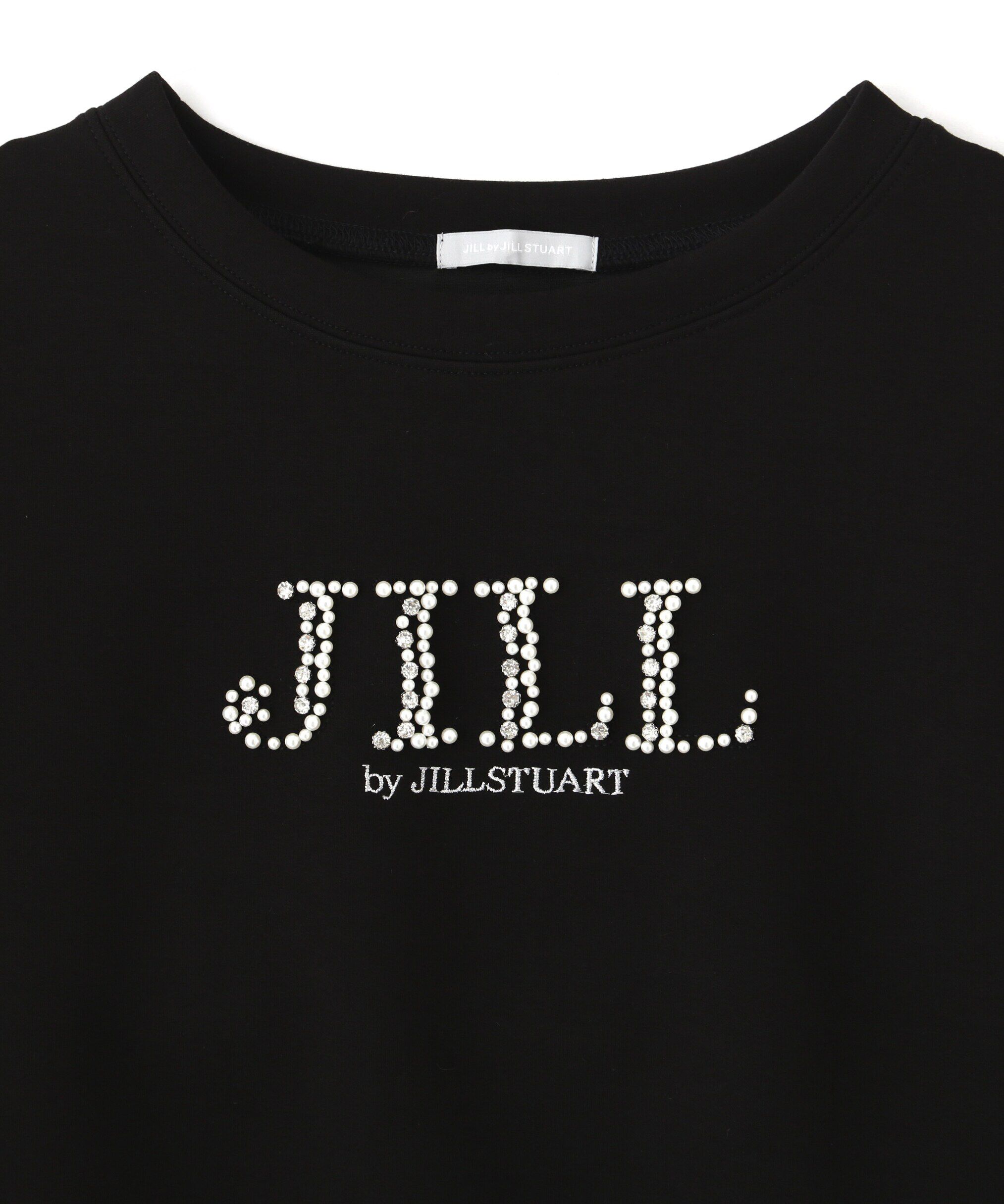  「ビジュー刺繍ロゴスウェット」|Tシャツ・カットソー|