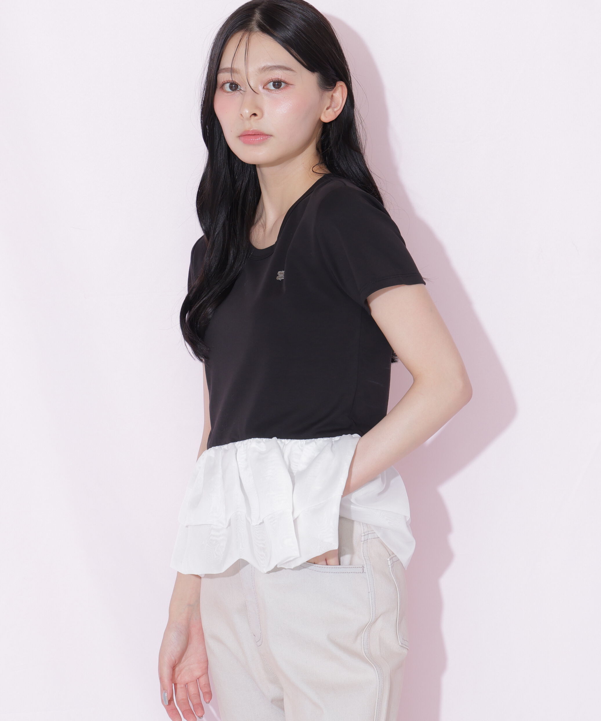  「裾バルーンTシャツ」|Tシャツ・カットソー|