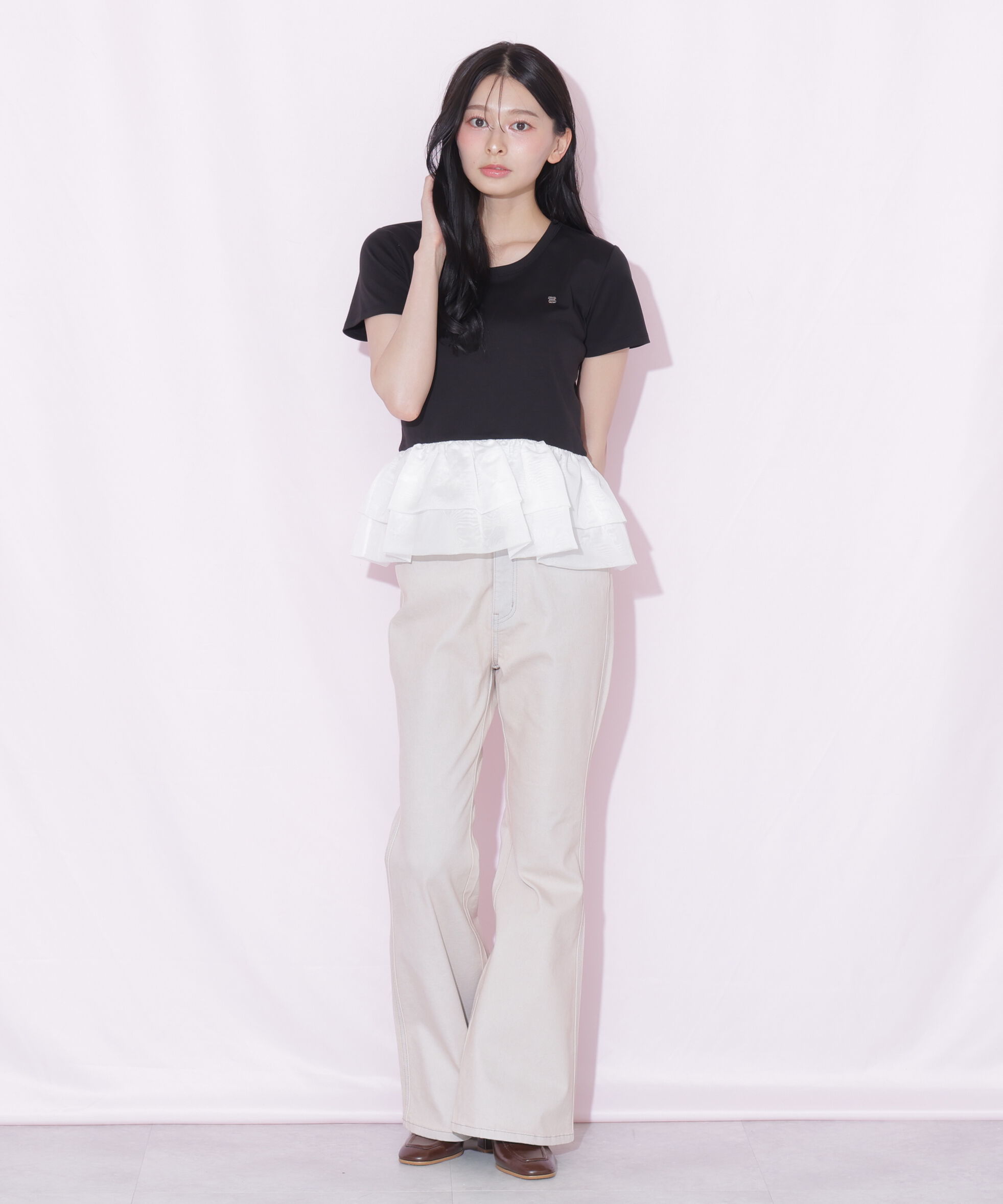  「裾バルーンTシャツ」|Tシャツ・カットソー|