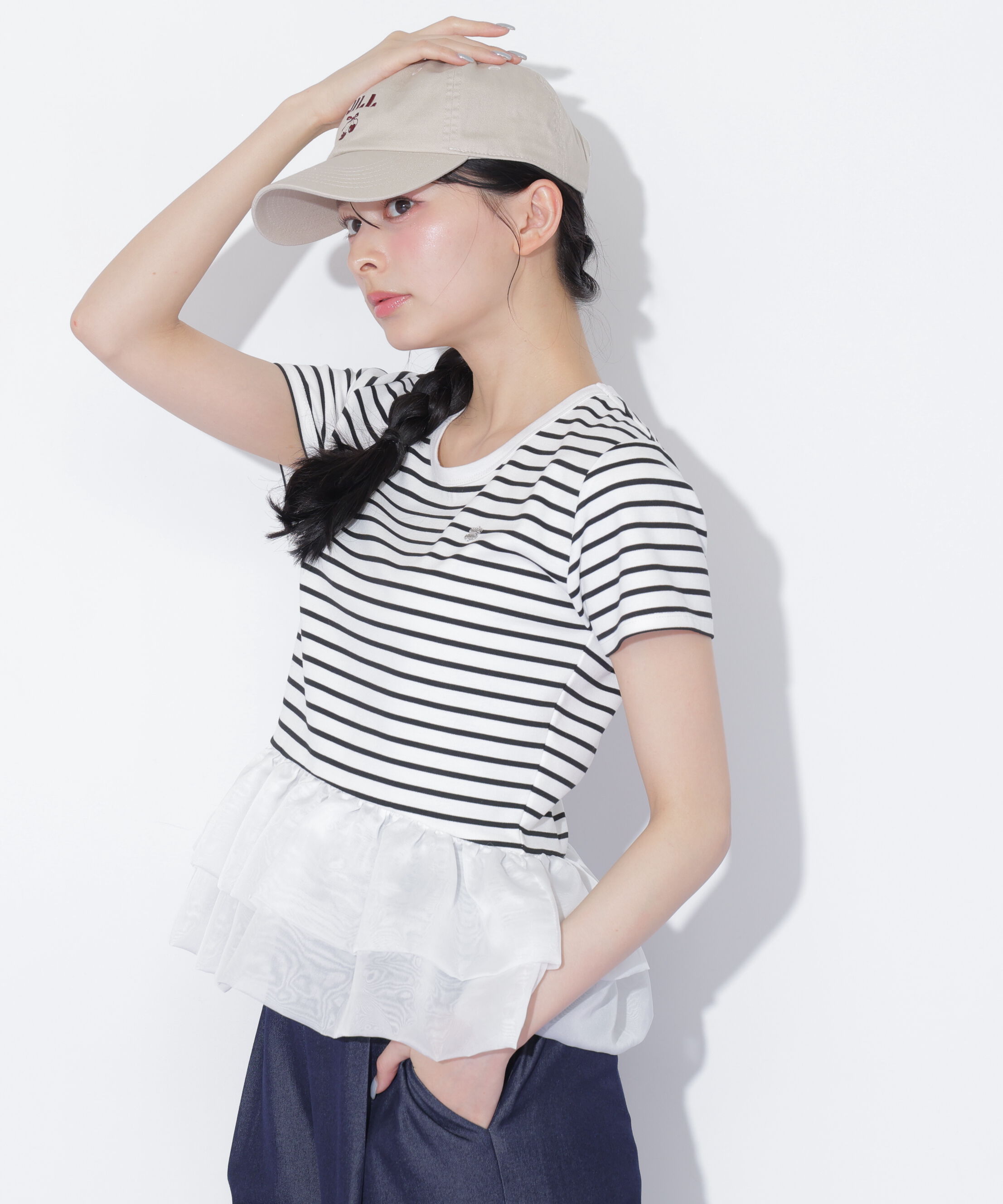  「裾バルーンTシャツ」|Tシャツ・カットソー|