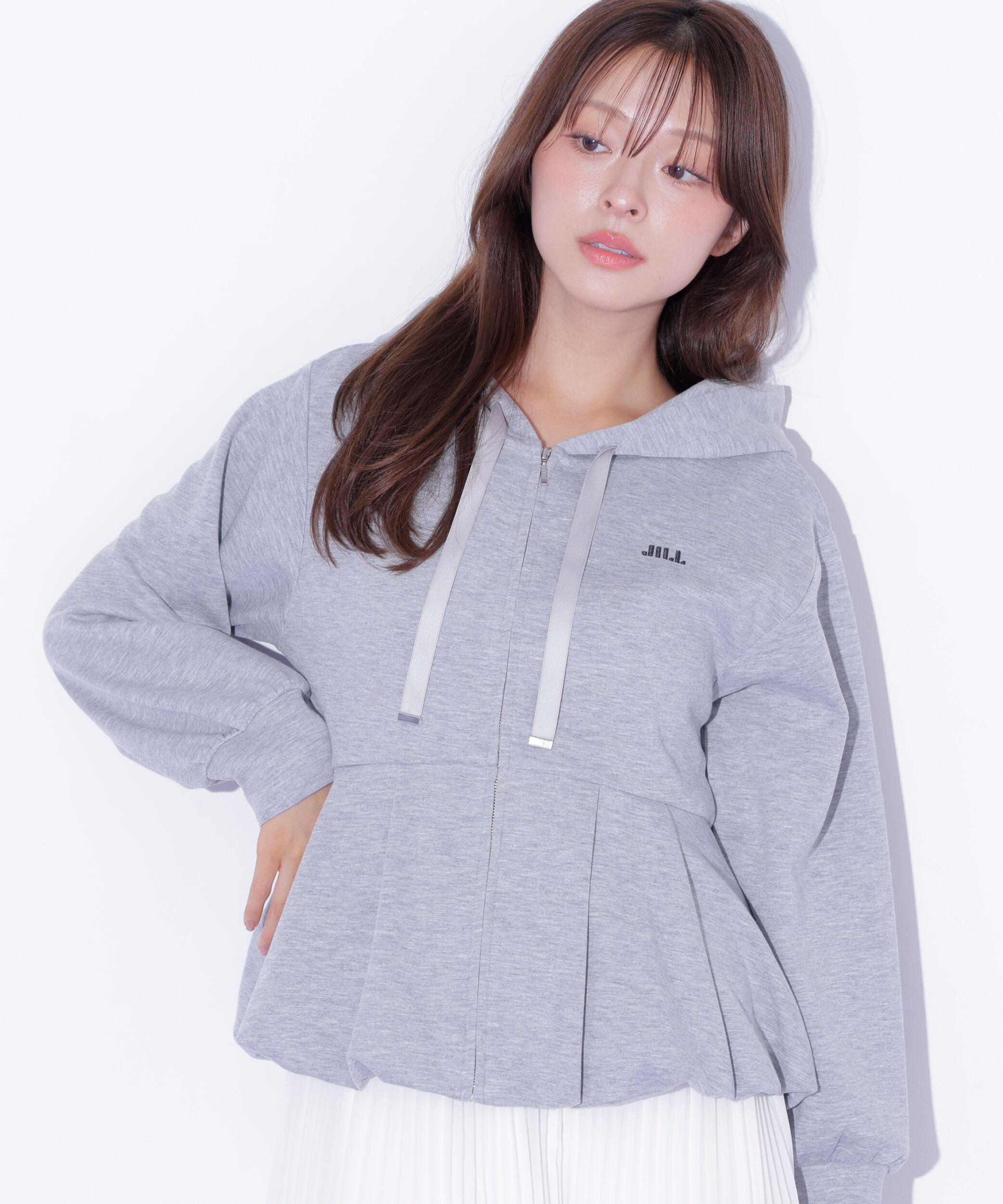  「バルーンペプラムフーディー」|Tシャツ・カットソー|
