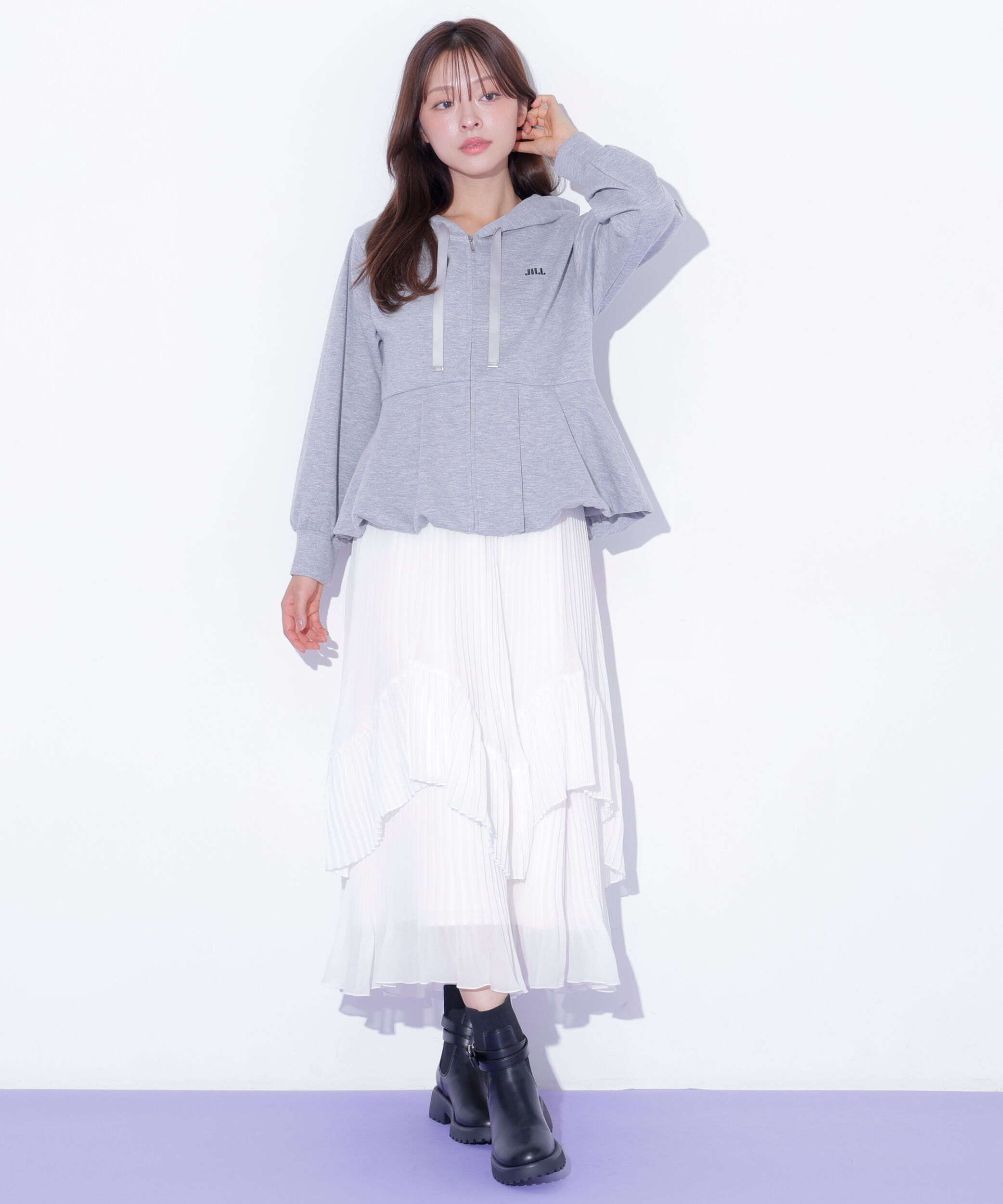  「バルーンペプラムフーディー」|Tシャツ・カットソー|