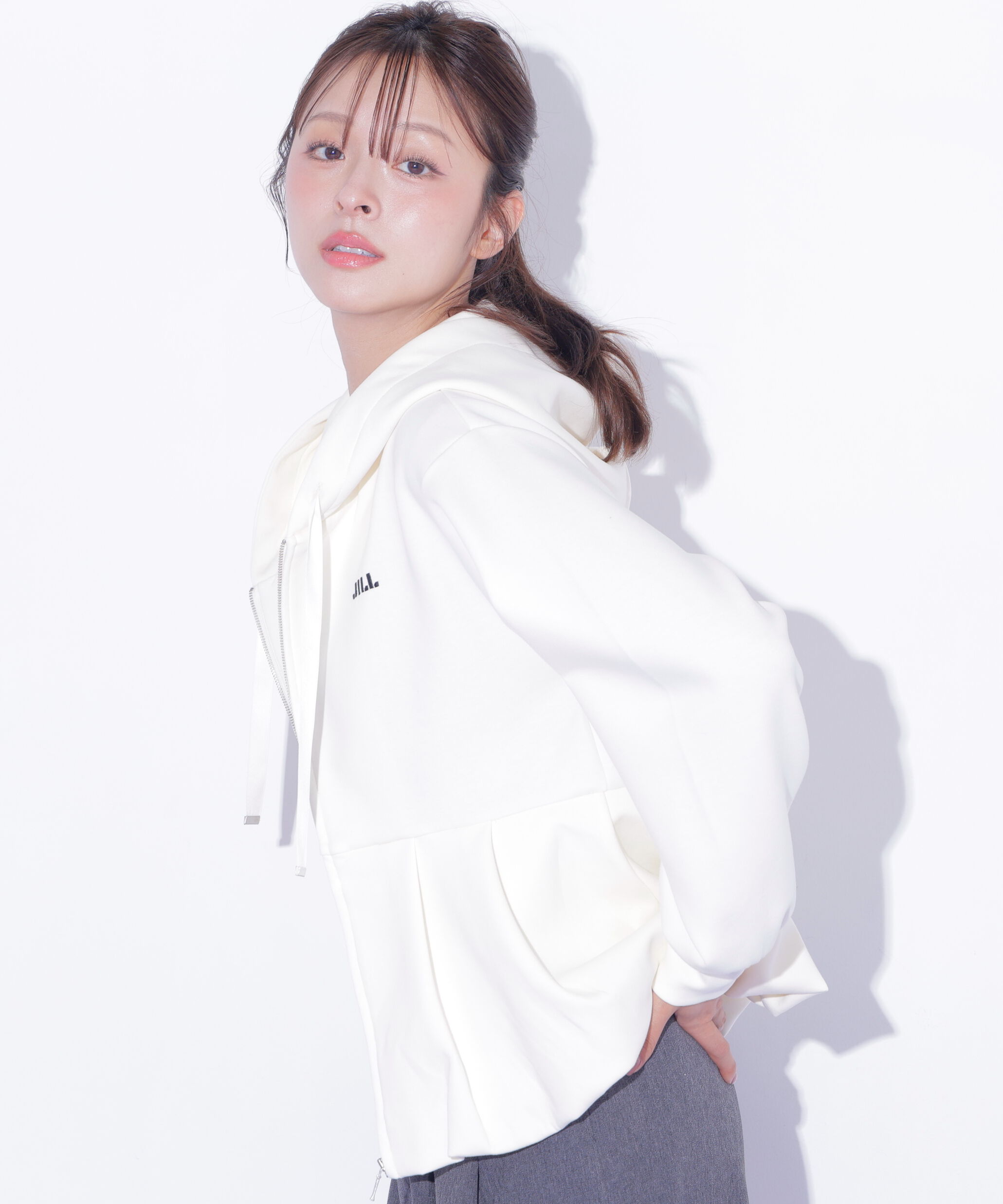  「バルーンペプラムフーディー」|Tシャツ・カットソー|