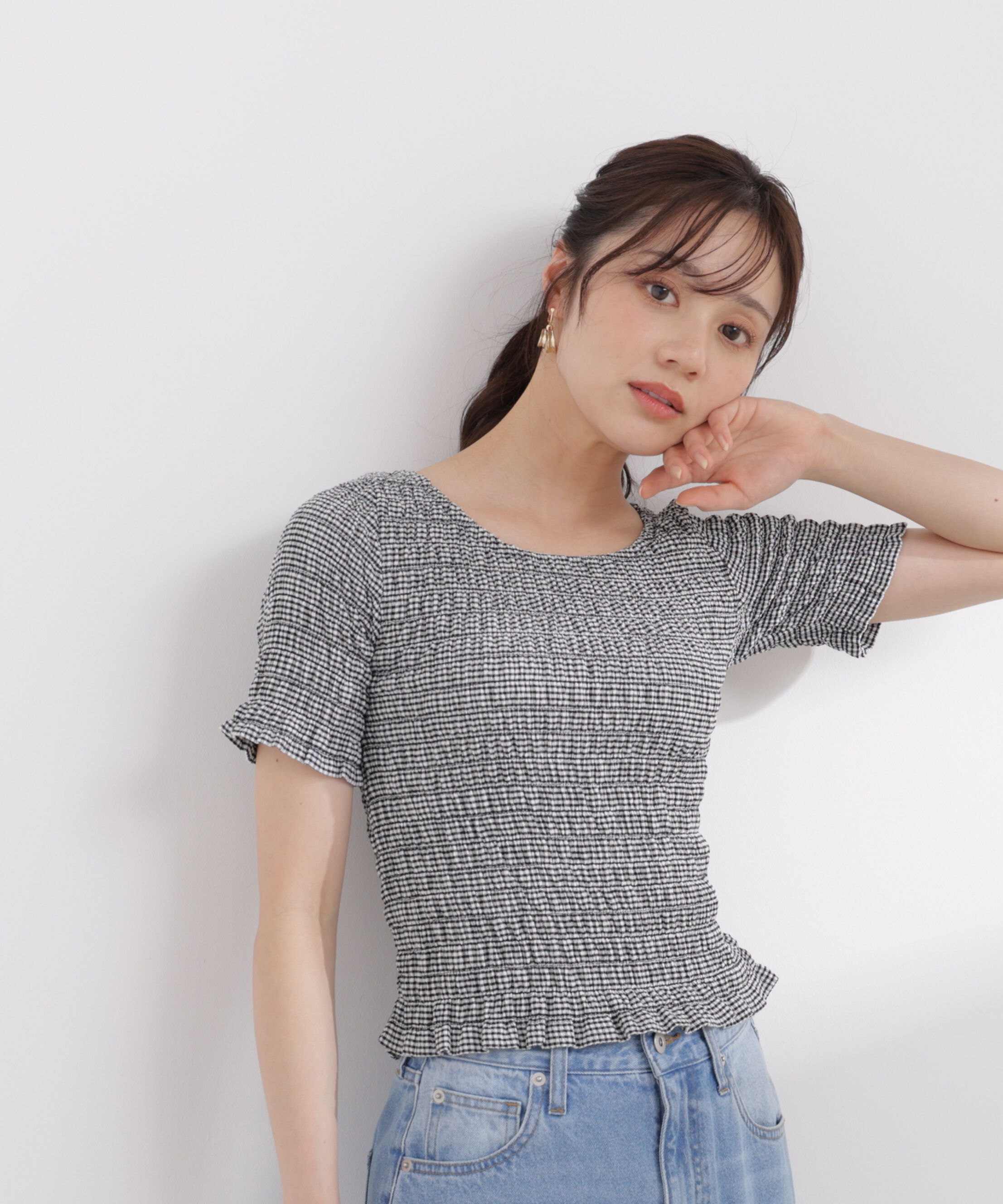 PROPORTION BODY DRESSING「バックオープンシャーリングトップス 26SS」|Tシャツ・カットソー|