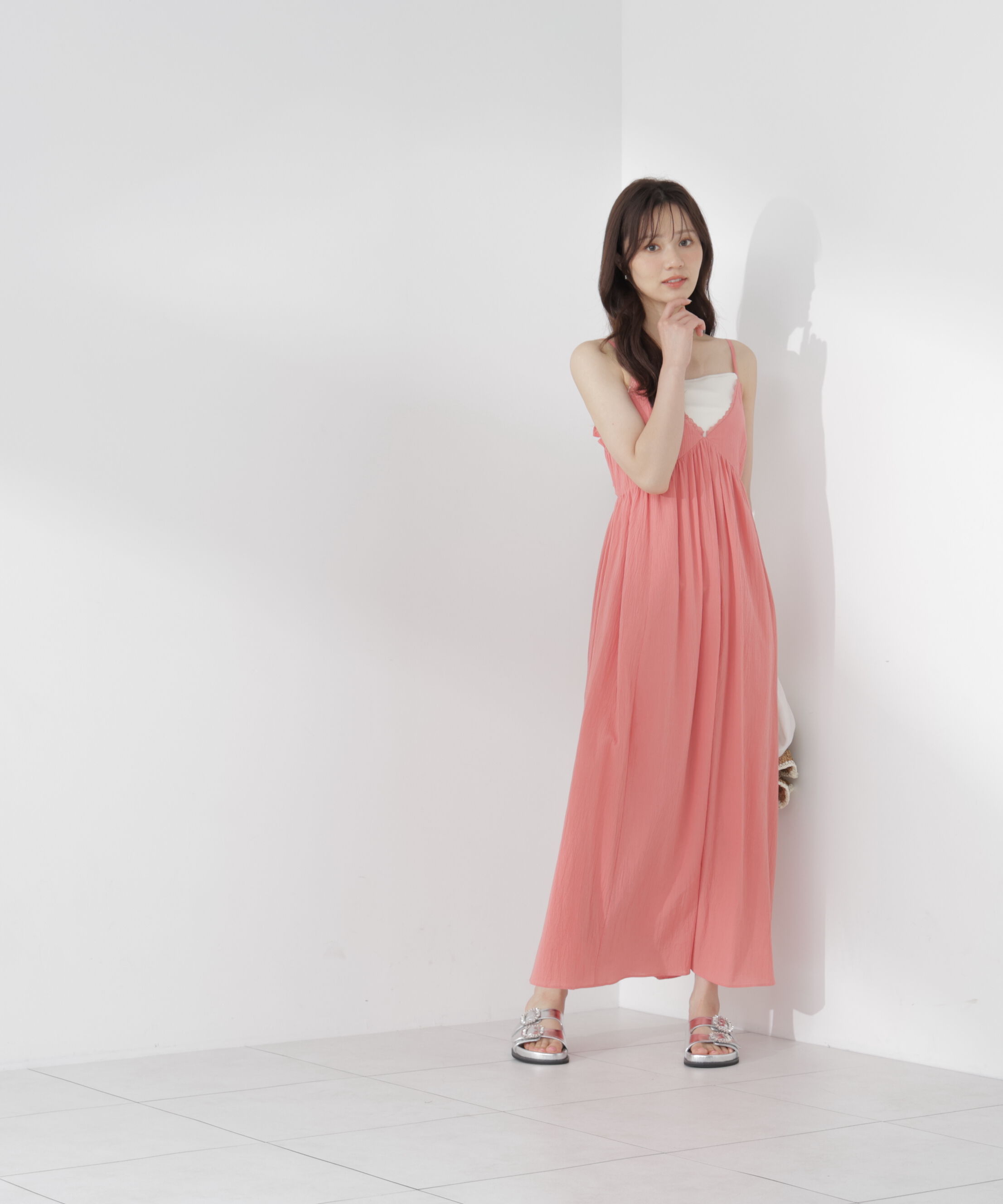PROPORTION BODY DRESSING「＜EDIT COLOGNE＞レーストリムコットンボイルワンピース」|ワンピース|