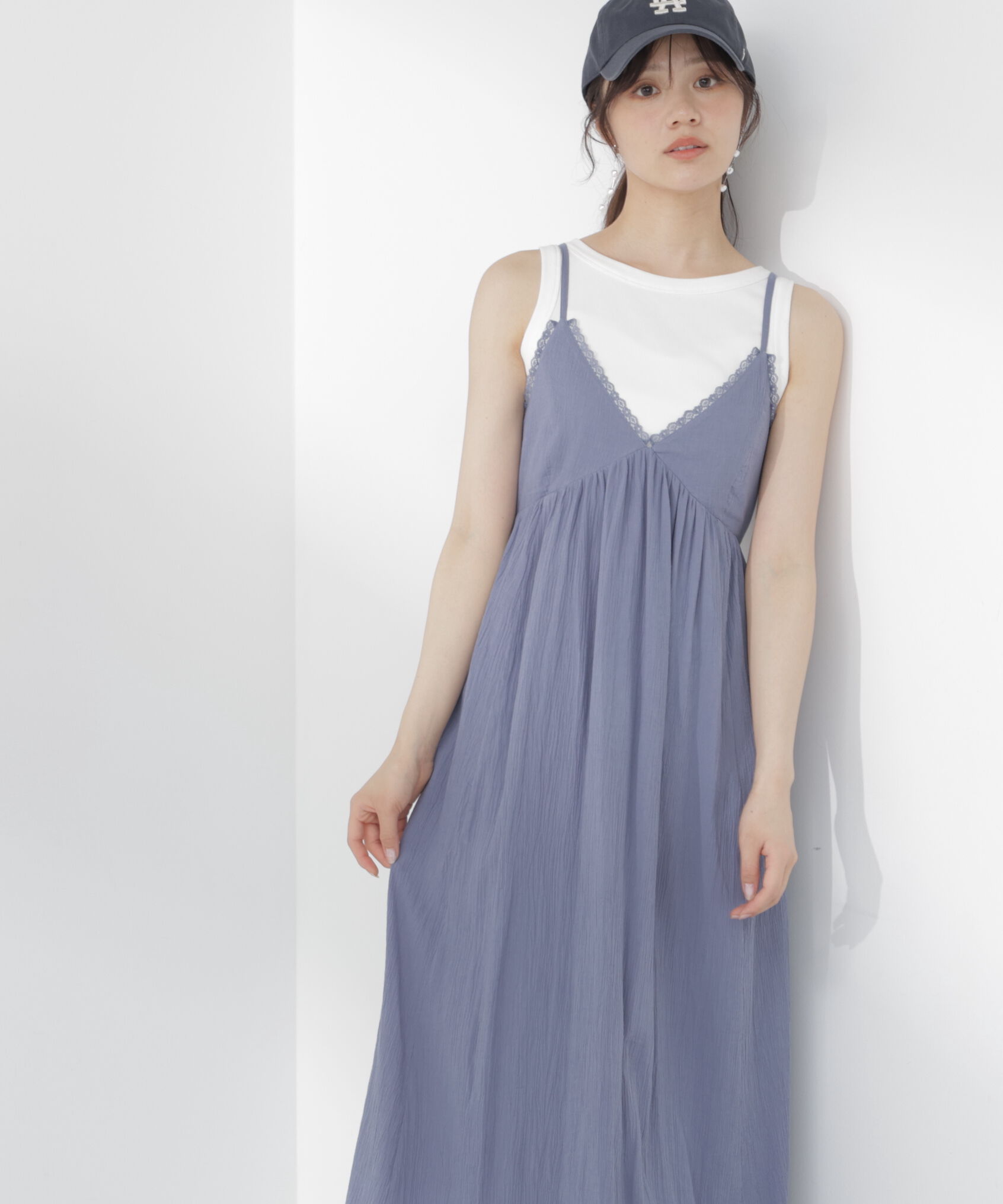 PROPORTION BODY DRESSING「＜EDIT COLOGNE＞レーストリムコットンボイルワンピース」|ワンピース|