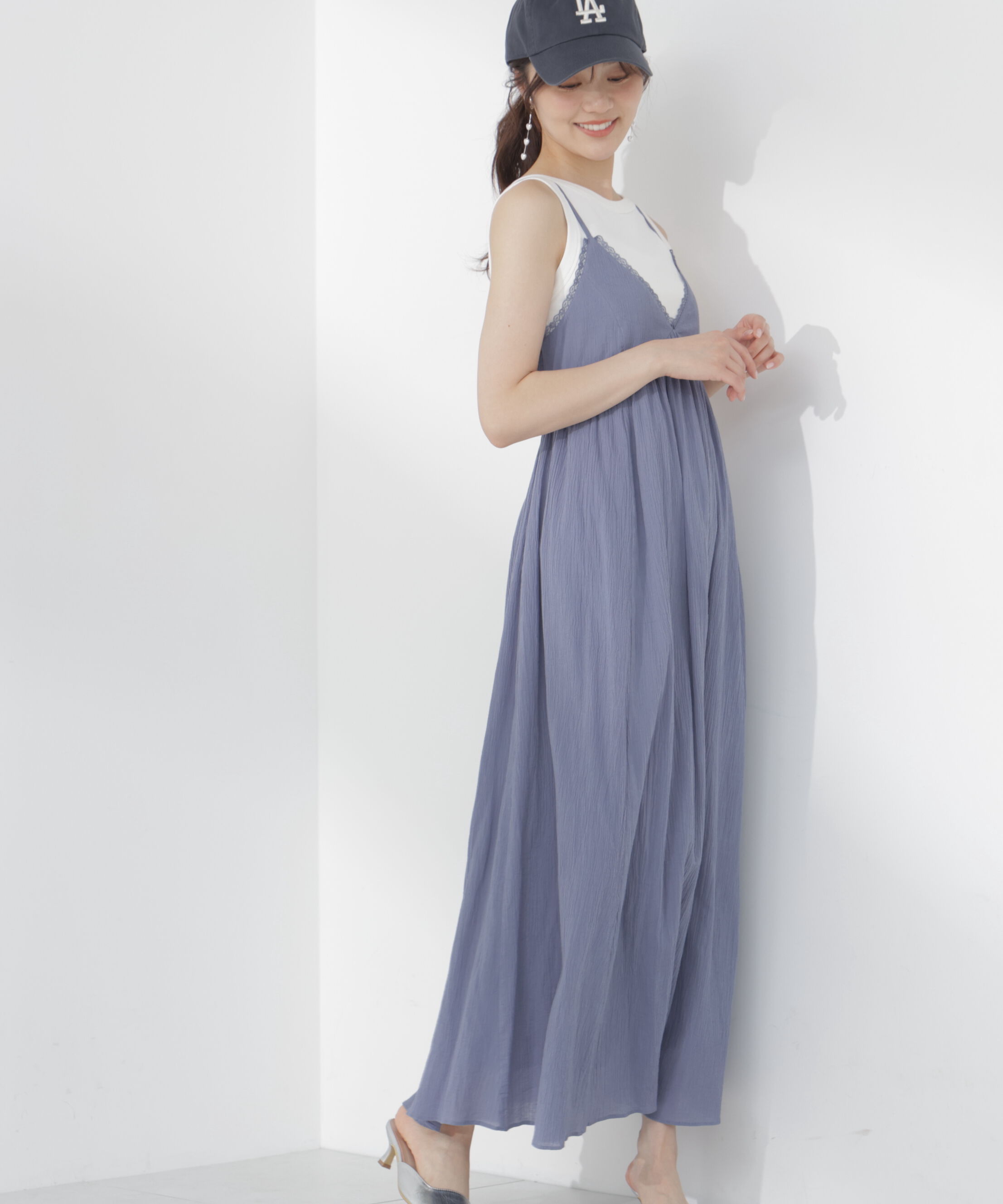 PROPORTION BODY DRESSING「＜EDIT COLOGNE＞レーストリムコットンボイルワンピース」|ワンピース|