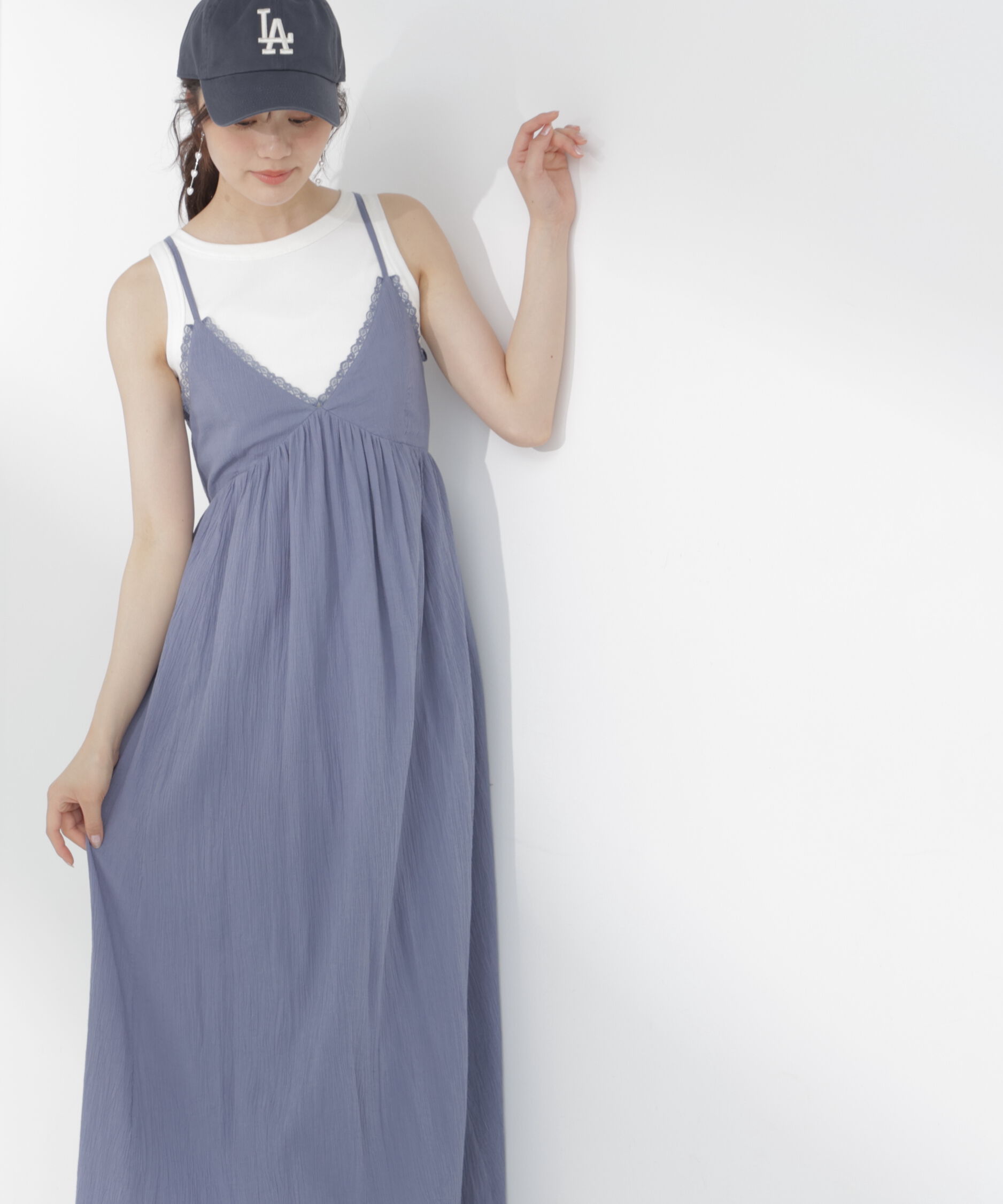 PROPORTION BODY DRESSING「＜EDIT COLOGNE＞レーストリムコットンボイルワンピース」|ワンピース|