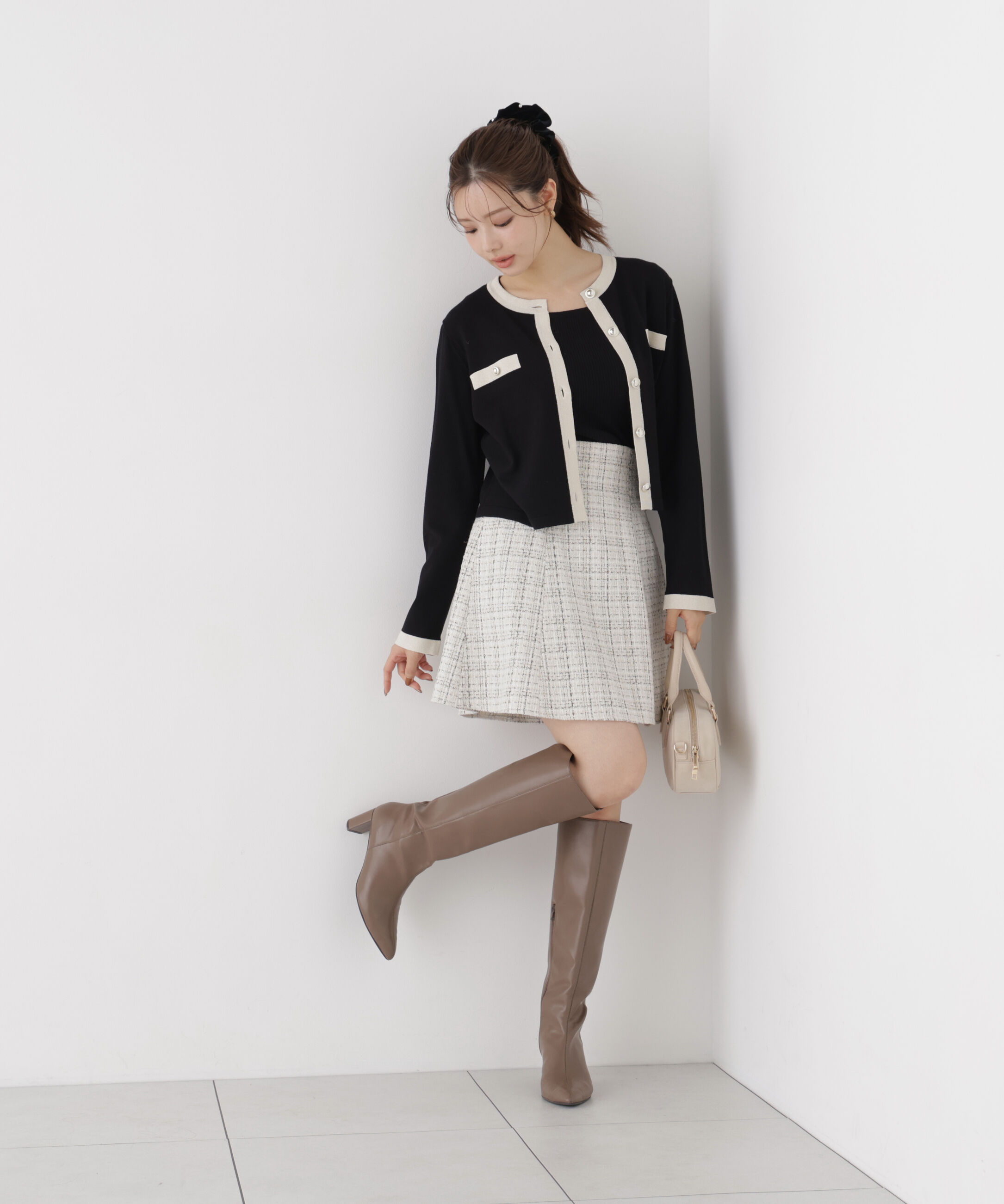 PROPORTION BODY DRESSING「バイカラーアンサンブルニット」|ニット・セーター|