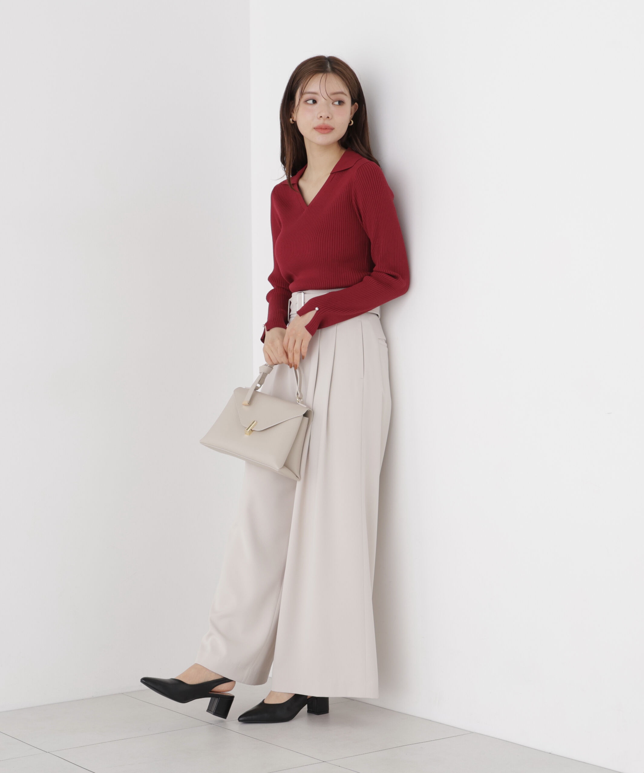 PROPORTION BODY DRESSING「レディースキッパーリブニット」|ニット・セーター|