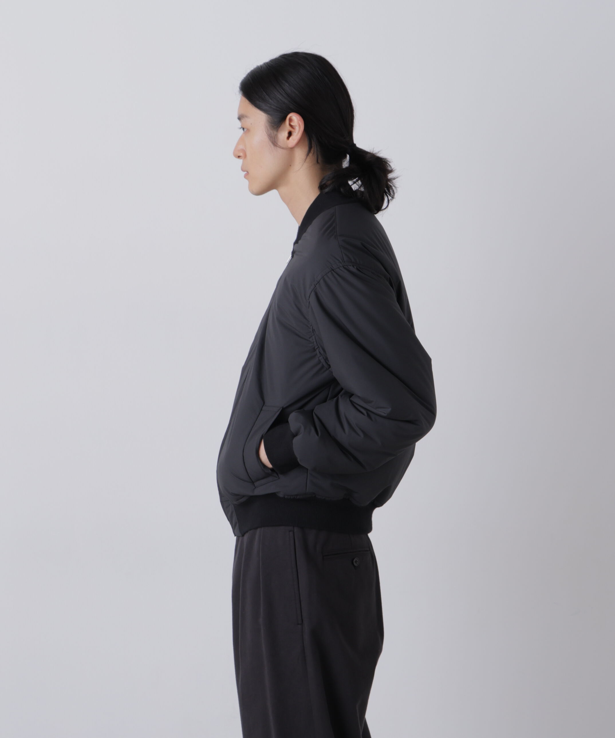 YLEVE 「Ｙ /  [UNISEX] RECYCLE HIGH DENSITY POLYESTER PADDED BLOUSON」|ブルゾン・スタジャン|