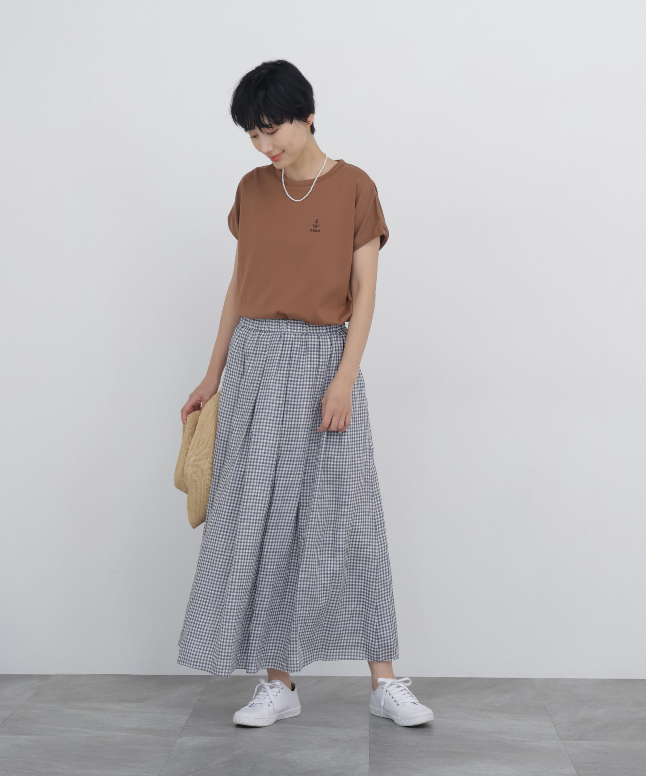  「◆《名品素材 / 洗える / ｾｯﾄｱｯﾌﾟ》 ﾗﾐｰﾁｪｯｸﾎﾞｯｸｽﾀｯ」|スカート|