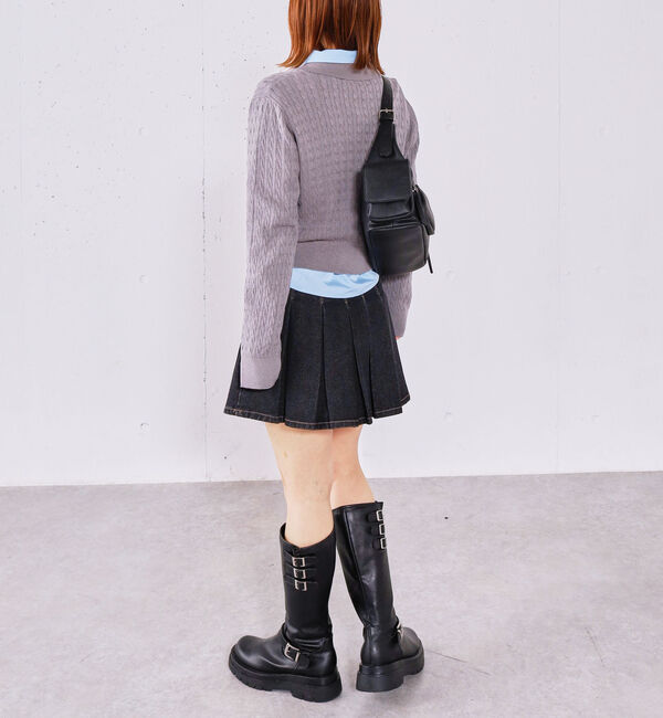 archives「【アンチピリング】ケーブルポロニット&times;シャツＳＥＴ」|カーディガン|