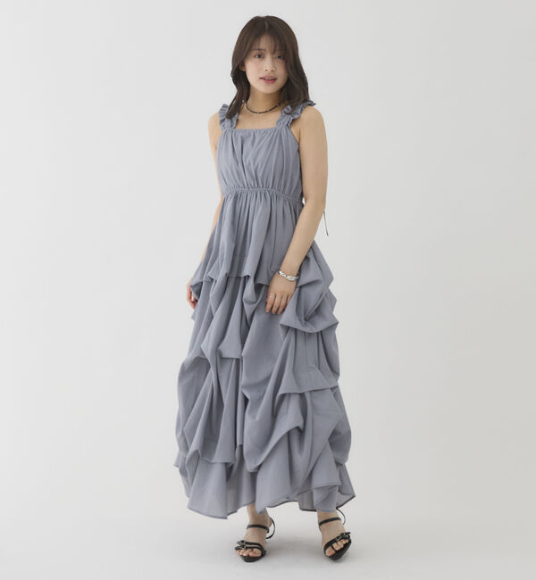 archives「タックバルーンノースリギャザーワンピース」|ワンピース|GRAY