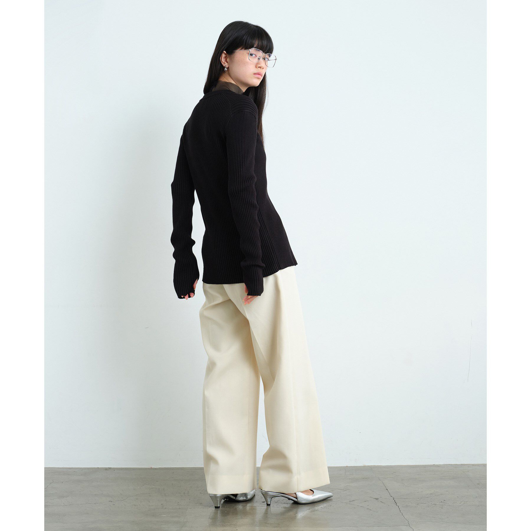 CODE A「fronthook knit cardigan」|カーディガン|