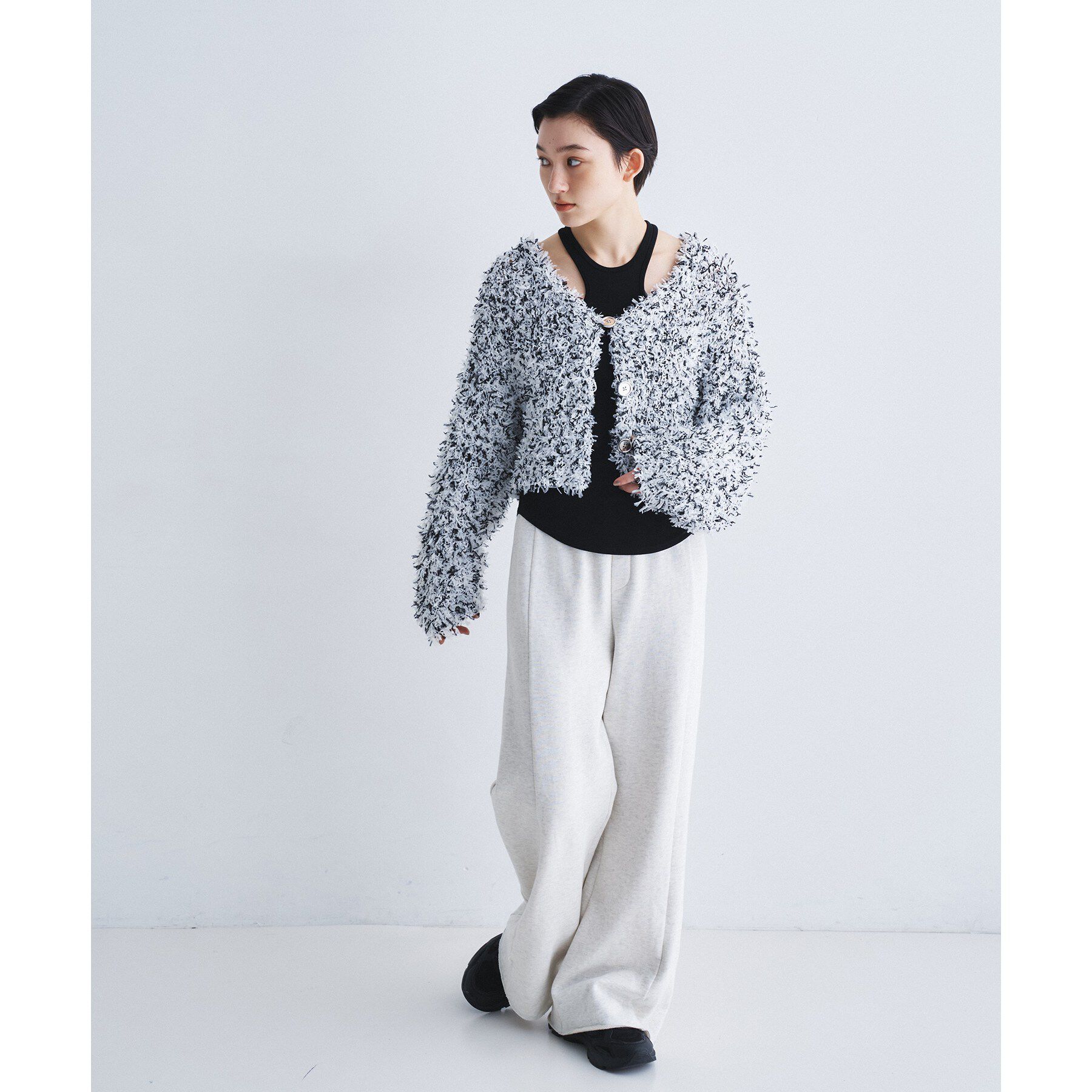 CODE A「fancy yarn cardigan」|カーディガン|