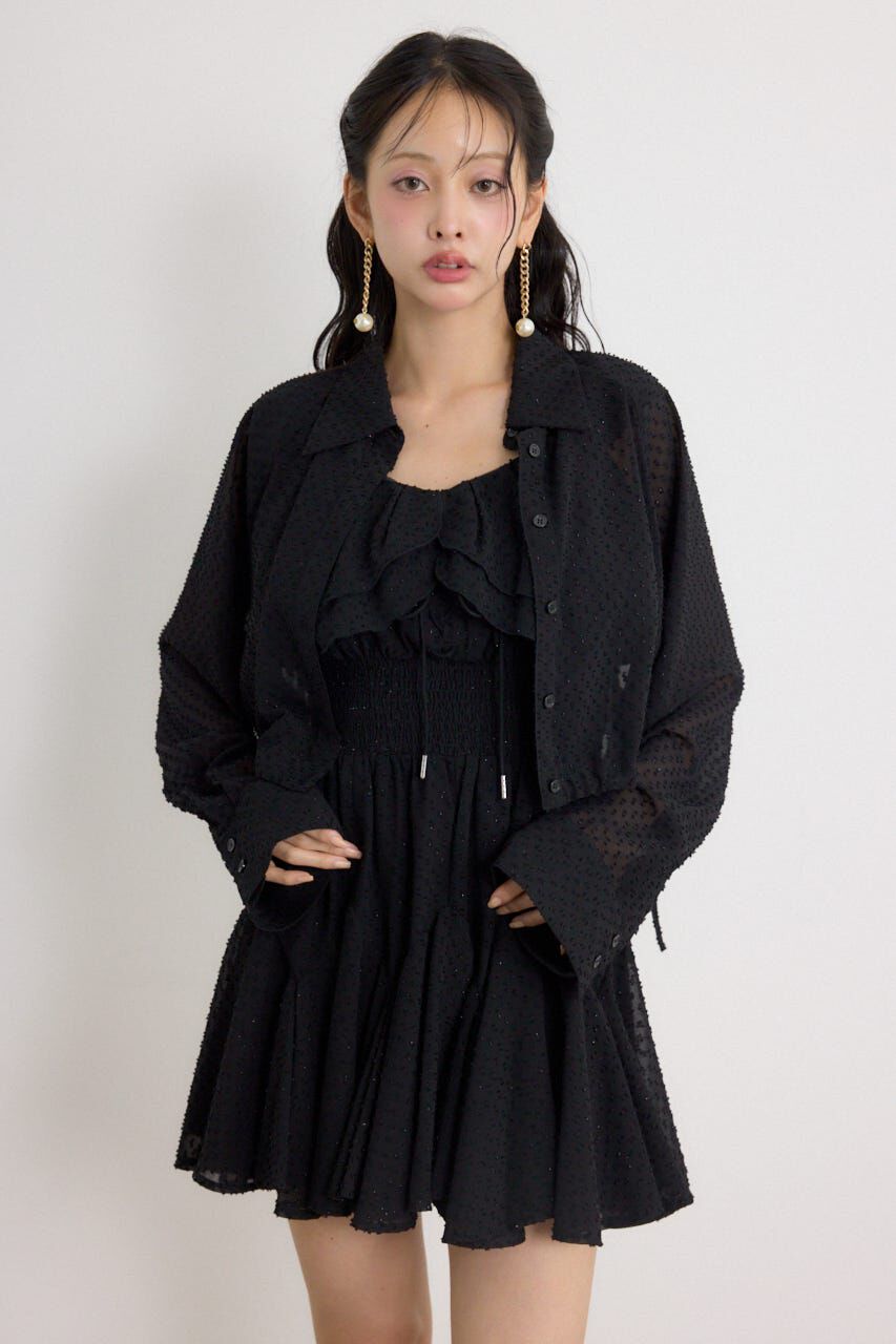 rienda「ドロストシャツ」|シャツ・ブラウス|BLK