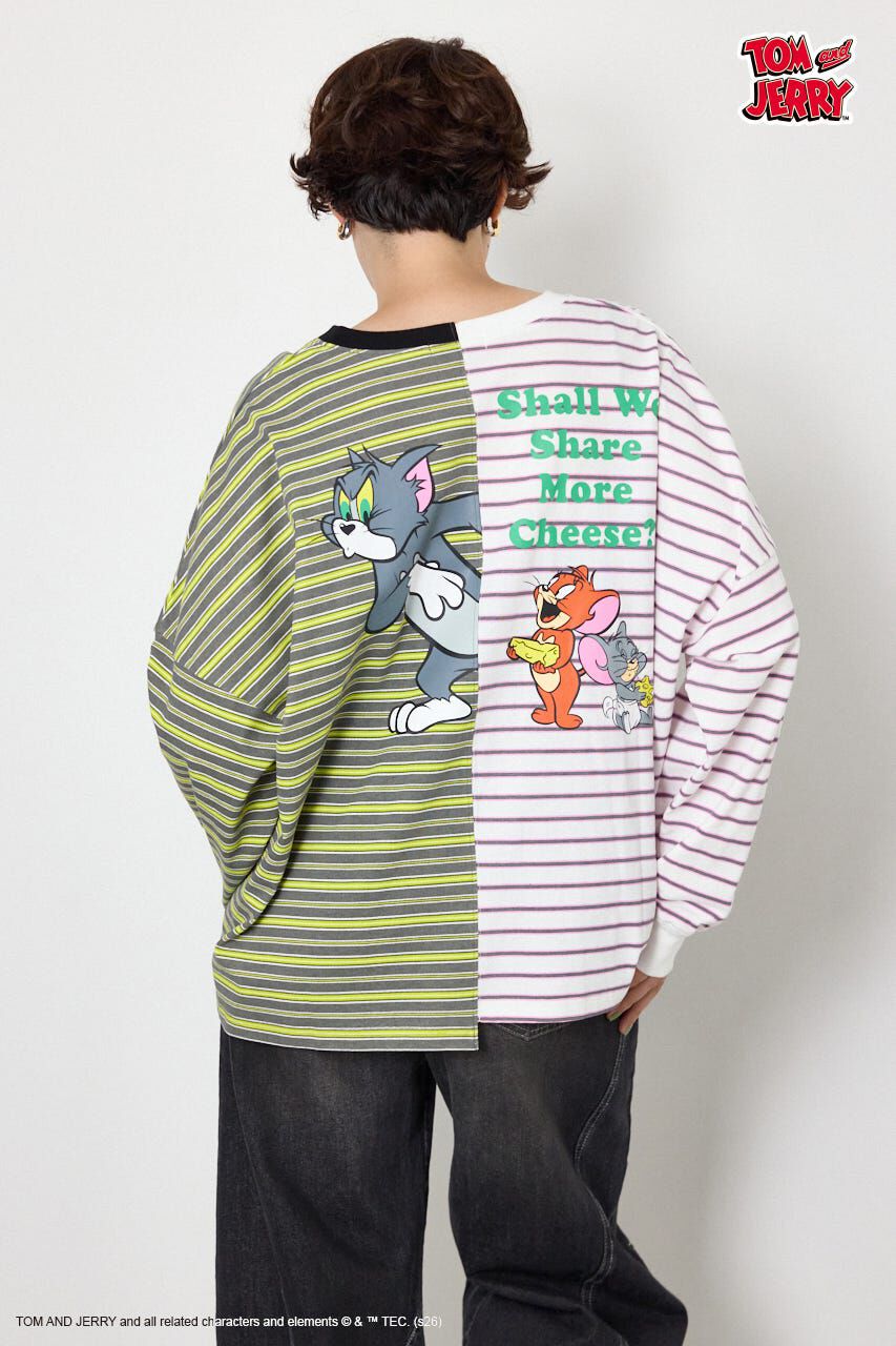 RODEO CROWNS「(TOM and JERRY)カスタムボーダーロンTEE」|Tシャツ・カットソー|