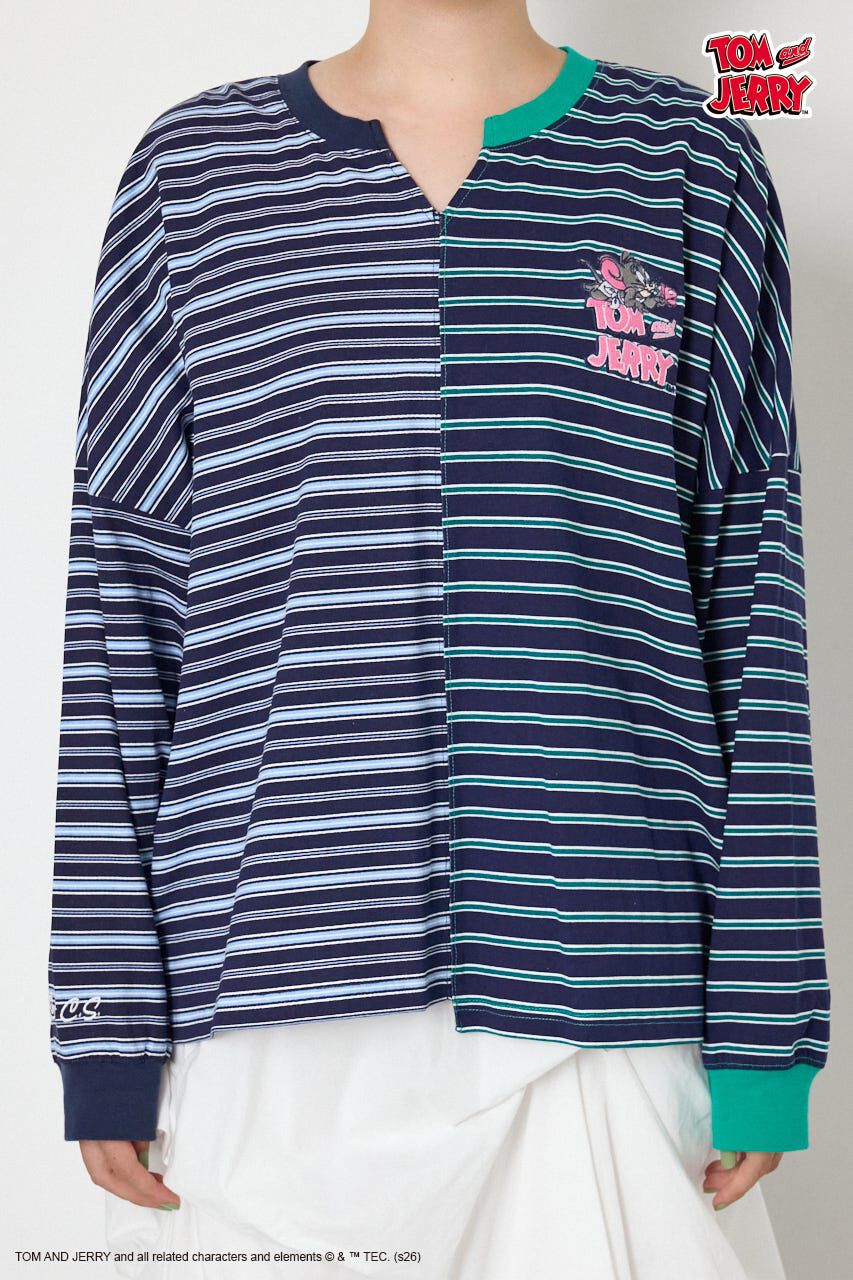 RODEO CROWNS「(TOM and JERRY)カスタムボーダーロンTEE」|Tシャツ・カットソー|