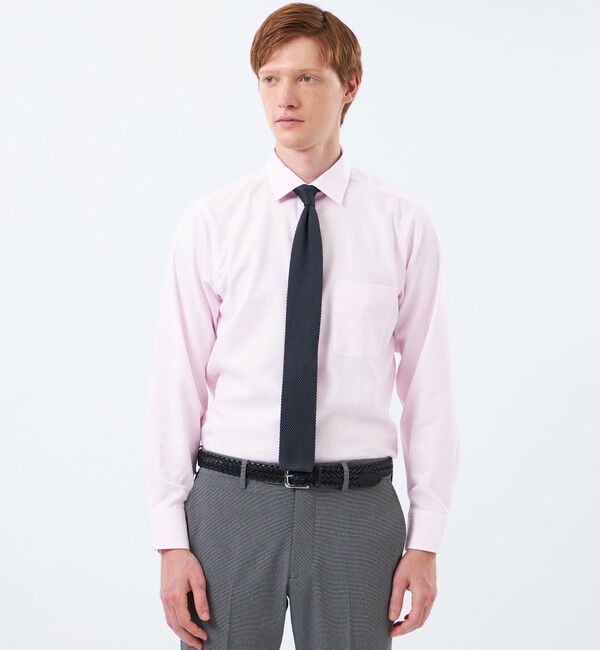 MACKINTOSH PHILOSOPHY「【WEB&一部店舗限定】長袖セミワイドカラー 柄バリエーション」|シャツ・ブラウス|ピンク1