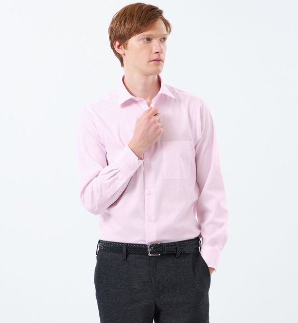 MACKINTOSH PHILOSOPHY「【WEB&一部店舗限定】長袖セミワイドカラー 柄バリエーション」|シャツ・ブラウス|ピンク2