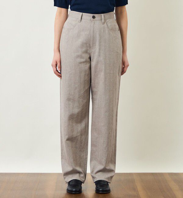 MACKINTOSH PHILOSOPHY「GREY LABEL リネンコットンヘリンボン　ワイドパンツ」|その他|