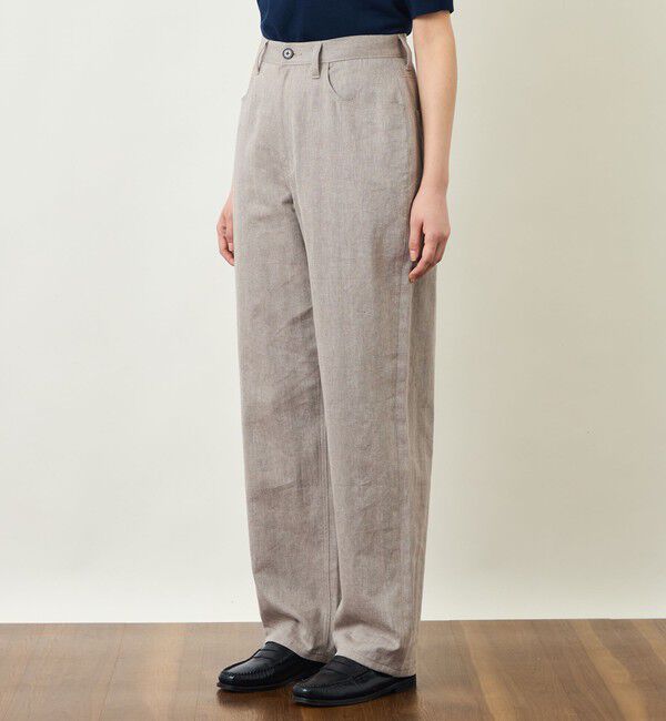 MACKINTOSH PHILOSOPHY「GREY LABEL リネンコットンヘリンボン　ワイドパンツ」|その他|