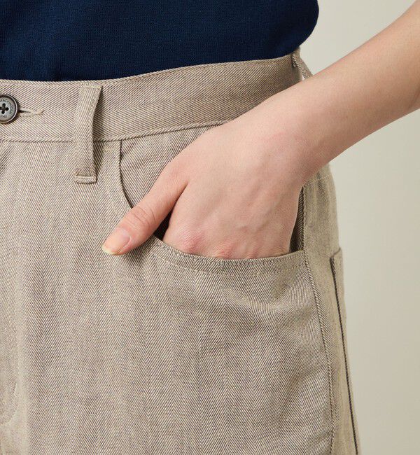 MACKINTOSH PHILOSOPHY「GREY LABEL リネンコットンヘリンボン　ワイドパンツ」|その他|