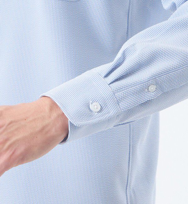 MACKINTOSH PHILOSOPHY「トロッター ボタンダウンシャツ ナローサッカー」|シャツ・ブラウス|