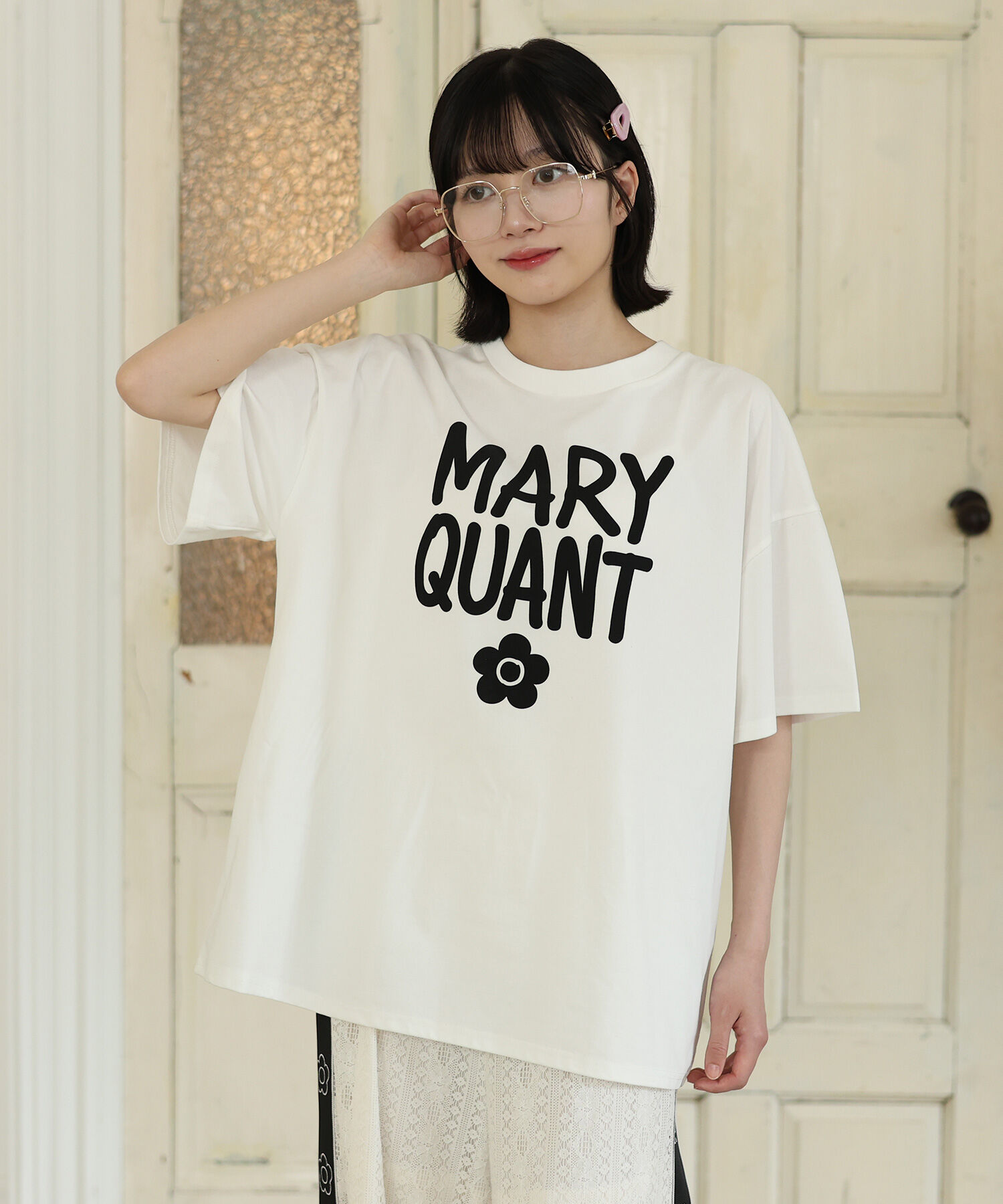 MARY QUANT「ペイントロゴ Tシャツ」|Tシャツ・カットソー|