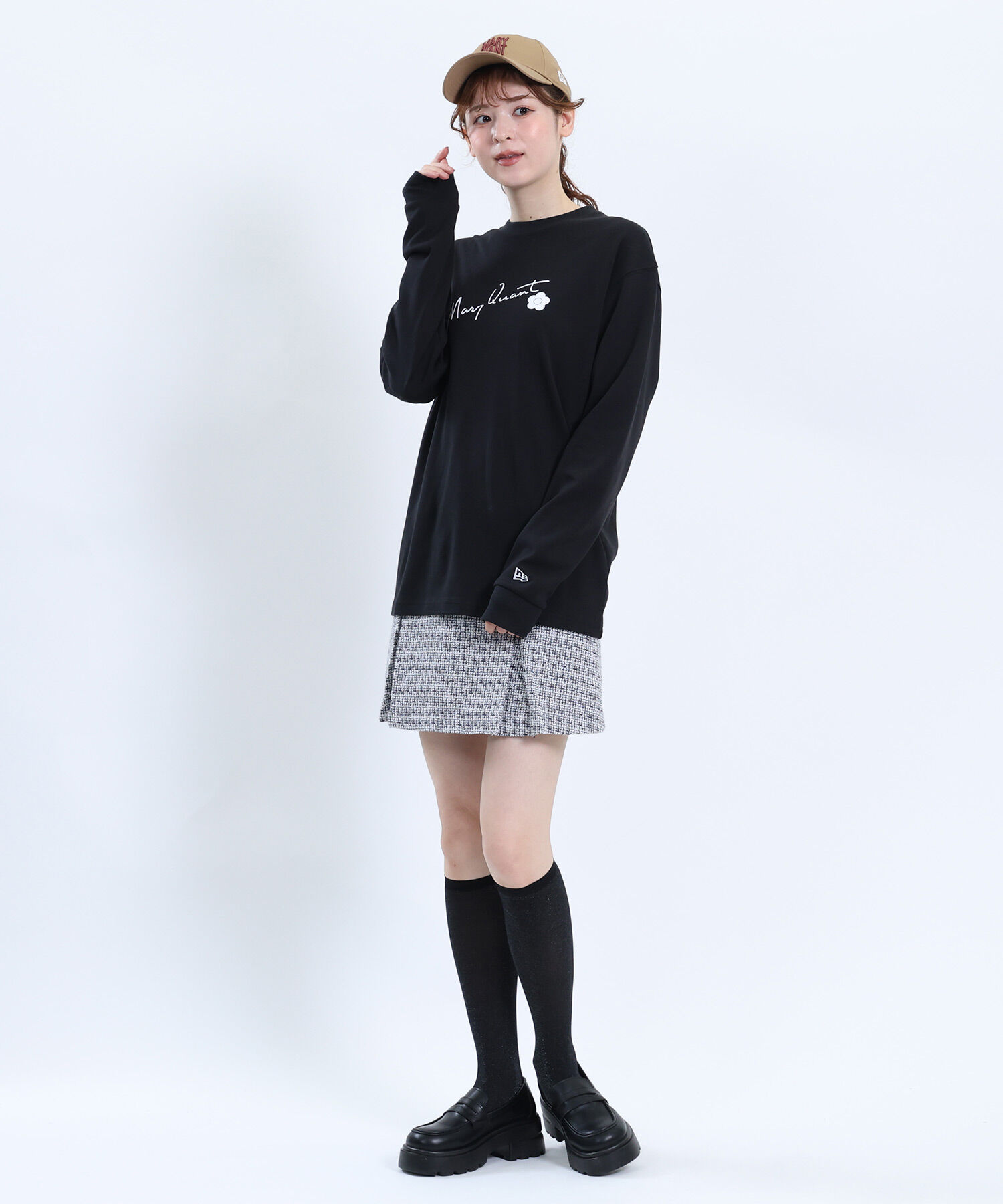 MARY QUANT「NEW ERA&times;MARY QUANT アーカイブロゴ キャップ」|キャップ・キャスケット|