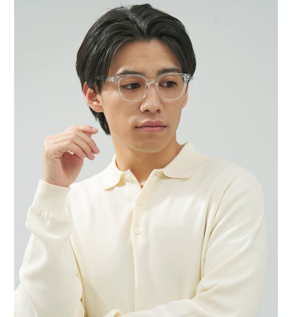  「ウェリントン型 メガネ | 中顔面短縮みえメガネ 軽量 伊達めがね ユニセックス Zoff レンズ交換券付」|メガネ|