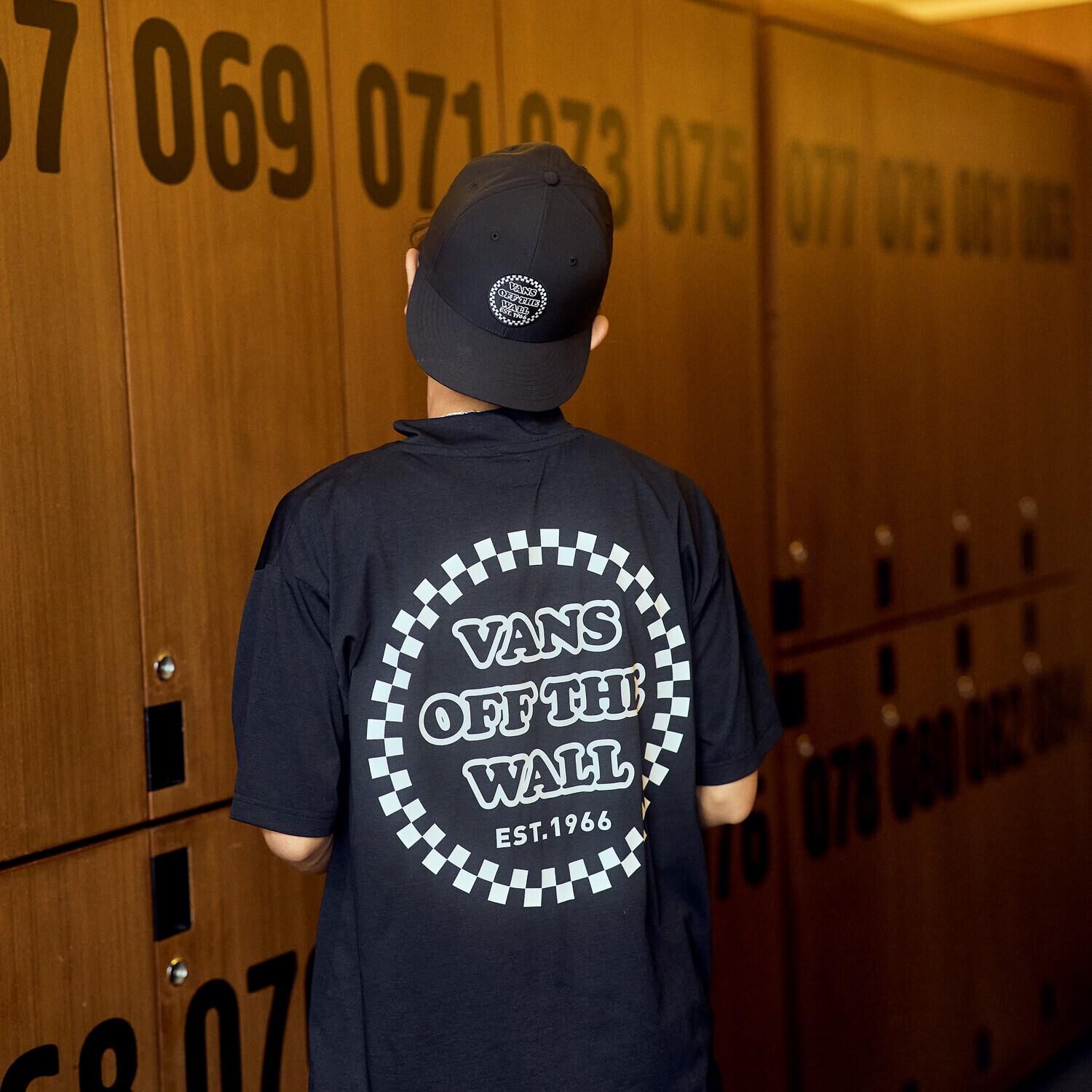 VANS「【VANSｱﾊﾟﾚﾙ(WJ)】M CHECKER CIRCLE MOCKNECK TEE」|Tシャツ・カットソー|