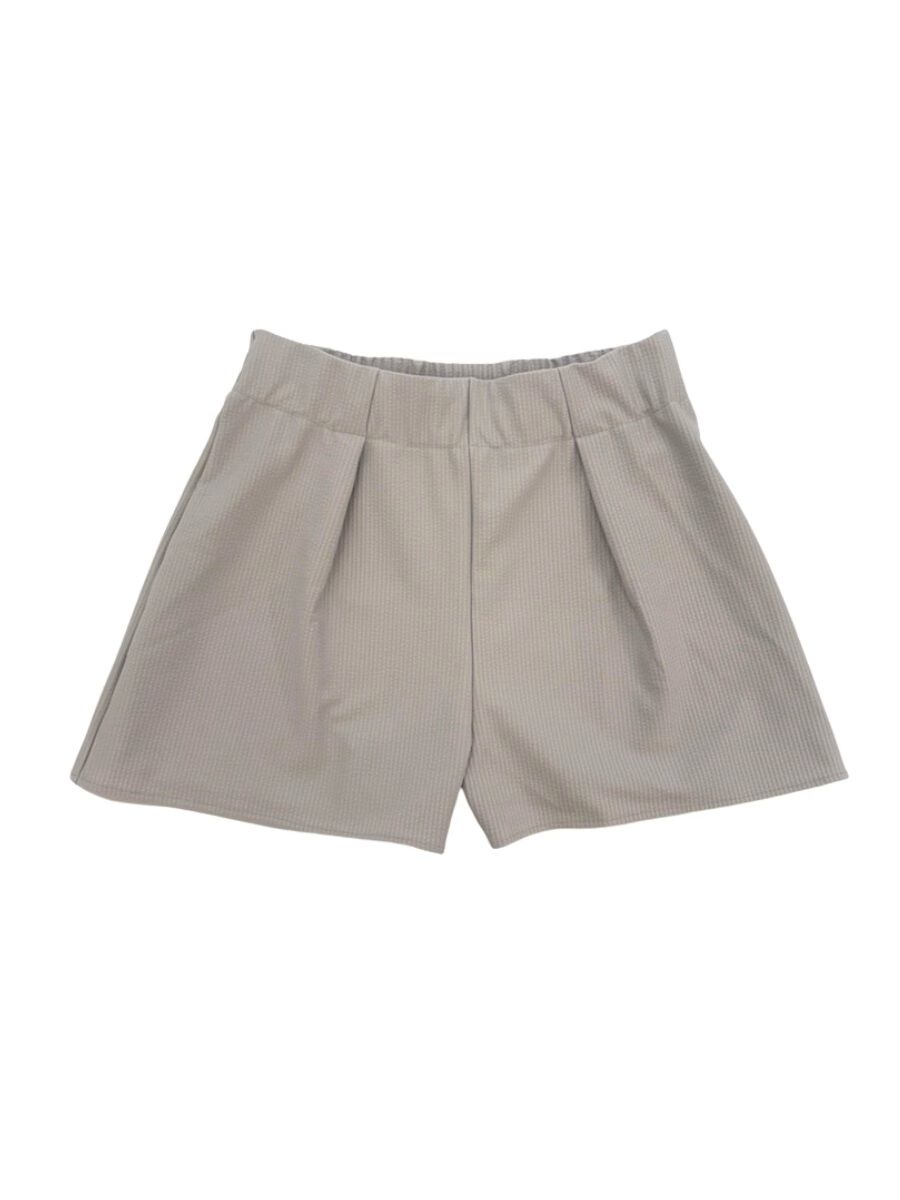 PEAK&PINE「無地ハイウエストショートパンツ」|ショーツ|