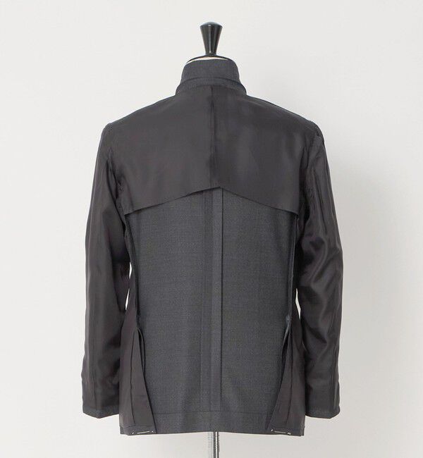 UNITED ARROWS「グレー シャークスキン シングル 3ボタン スーツ SーMODEL ヨコストレッチ 撥水」|スーツ|