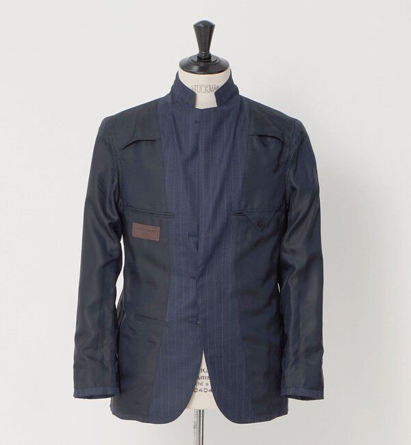UNITED ARROWS「シャークスキン ストライプ シングル 3ボタン スーツ SーMODEL ヨコストレッチ 撥水」|スーツ|