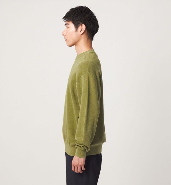 UNITED ARROWS green label relaxing「コットン カシミヤ ミラノリブ クルーネック ニット -ハンドウォッシャブル-」|ニット・セーター|