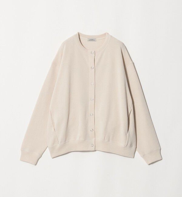 UNITED ARROWS green label relaxing「【WEB限定】＜at ease＞ダブルフェイス クルーネック カットソー カーディガン」|カーディガン|