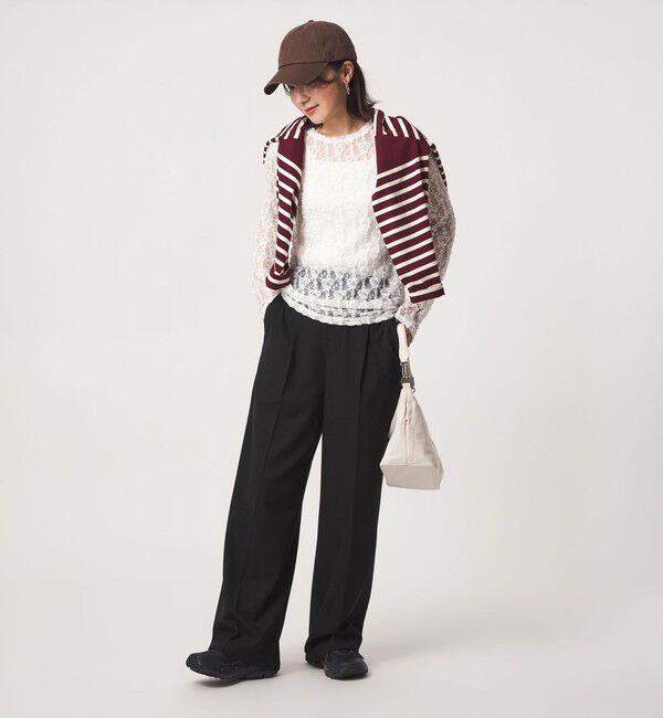 UNITED ARROWS green label relaxing「【WEB限定】＜at ease＞レース カットソー」|Tシャツ・カットソー|