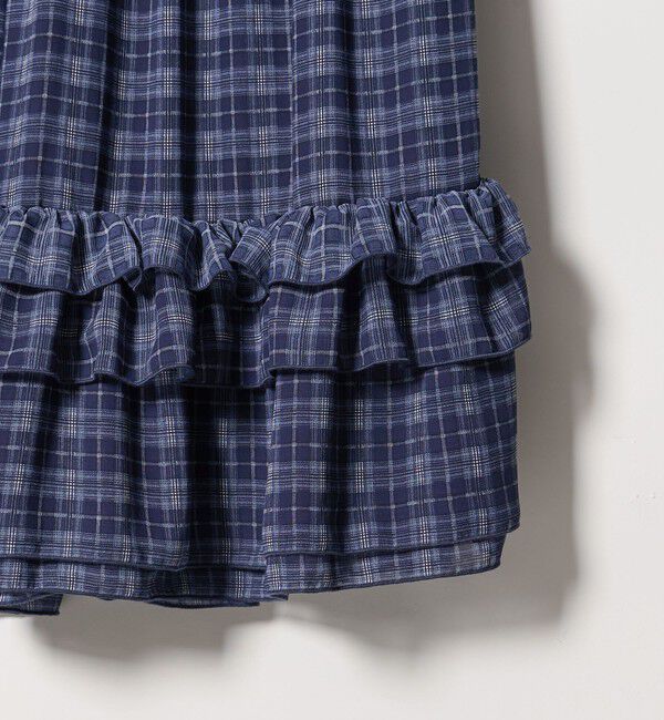 EMMEL REFINES「＜EMMEL REFINES＞EM ティアード フリル チェック スカート」|スカート|