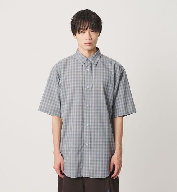 NICE WEATHER「＜NICE WEATHER＞チェックショートスリーブシャツ」|シャツ・ブラウス|