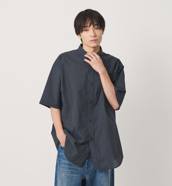 NICE WEATHER「＜NICE WEATHER＞チェックショートスリーブシャツ」|シャツ・ブラウス|