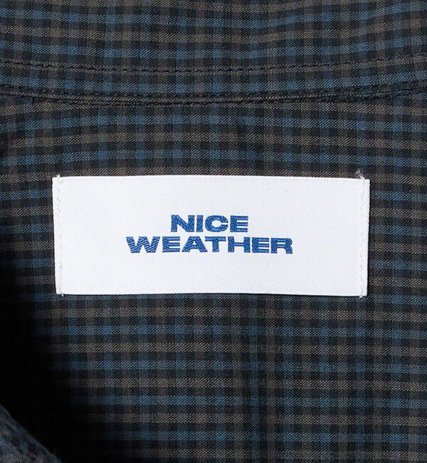 NICE WEATHER「＜NICE WEATHER＞チェックショートスリーブシャツ」|シャツ・ブラウス|