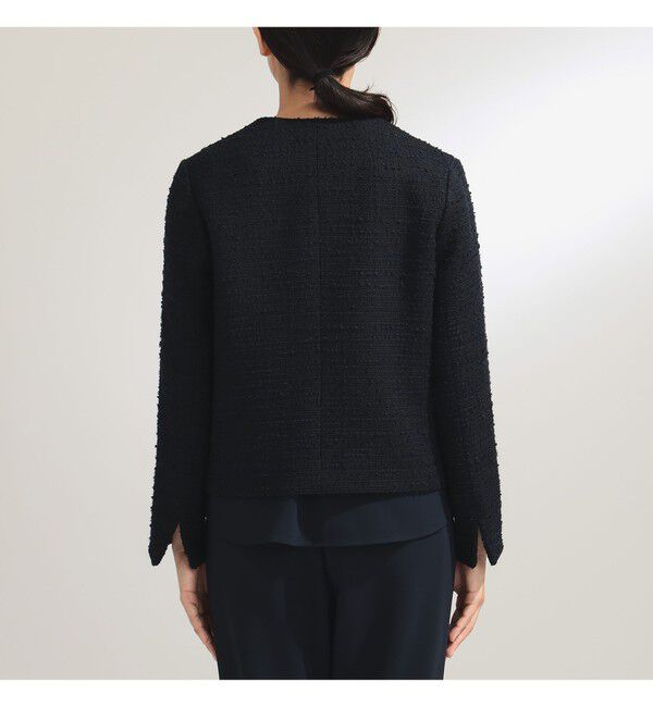 Demi-Luxe BEAMS 「ツイード クルーネック ジャケット＊」|ダッフルコート|